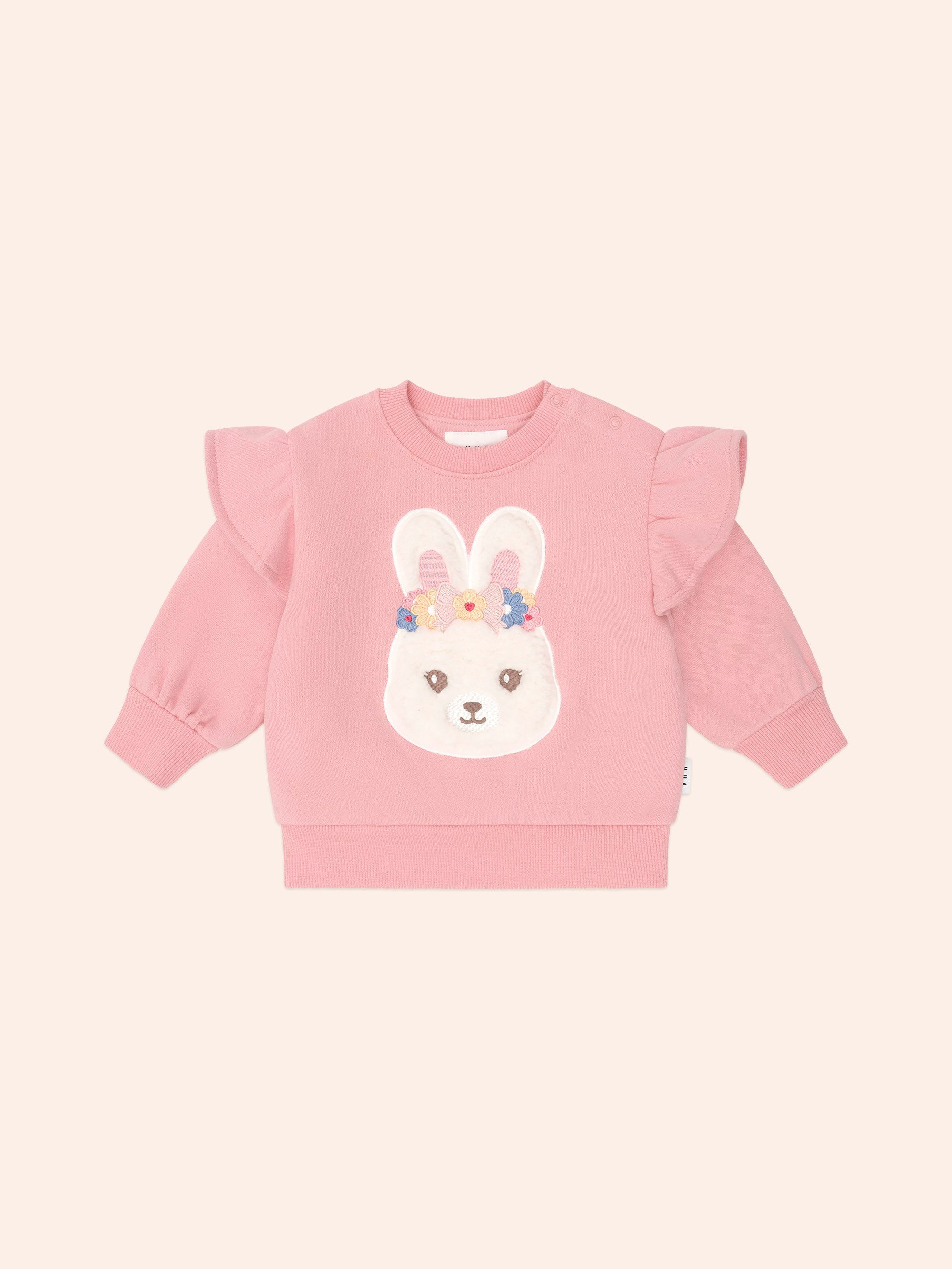 Flower Field Bunny Sweatshirt SWEATSHIRT Huxbaby