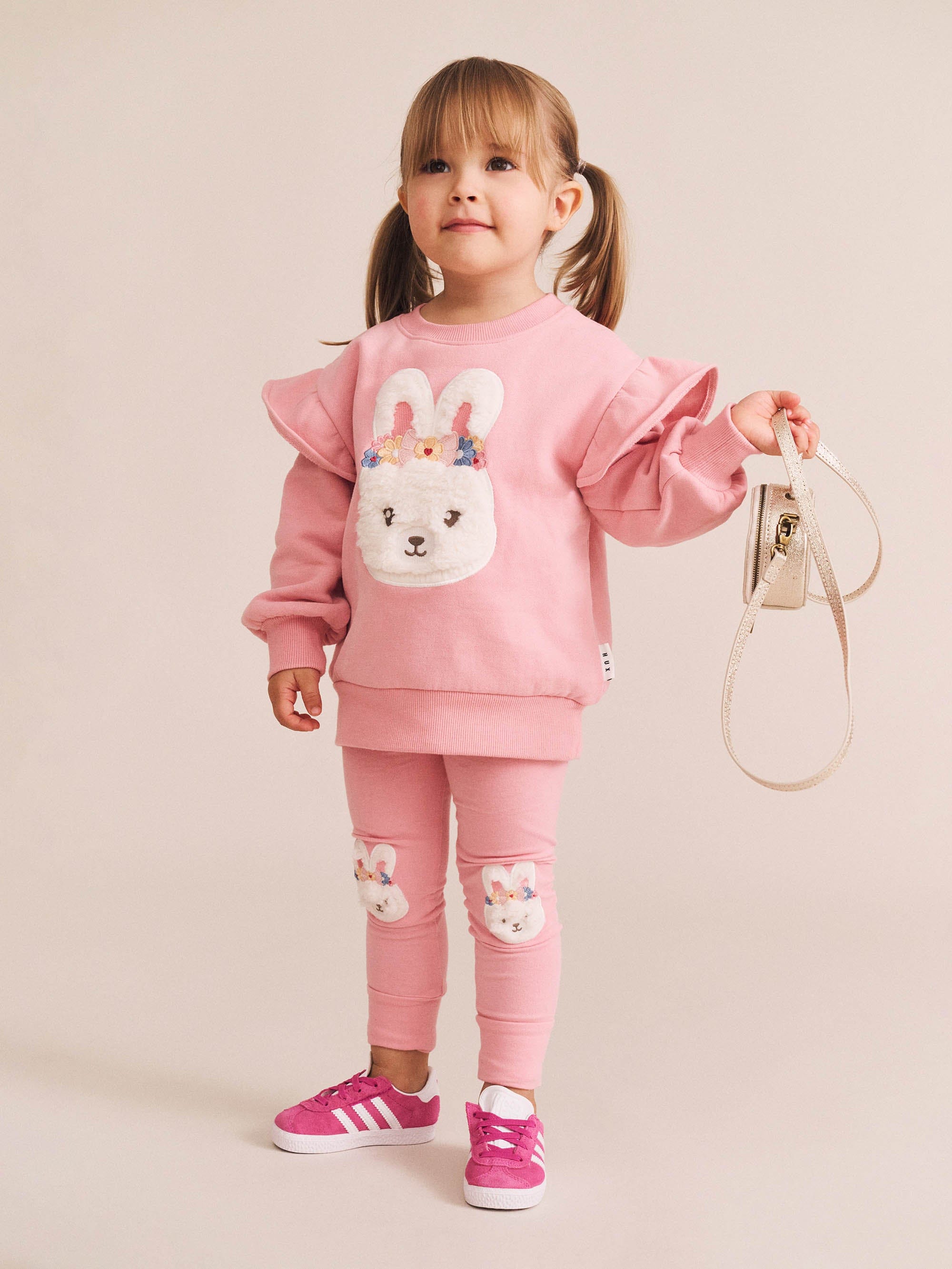Flower Field Bunny Sweatshirt SWEATSHIRT Huxbaby