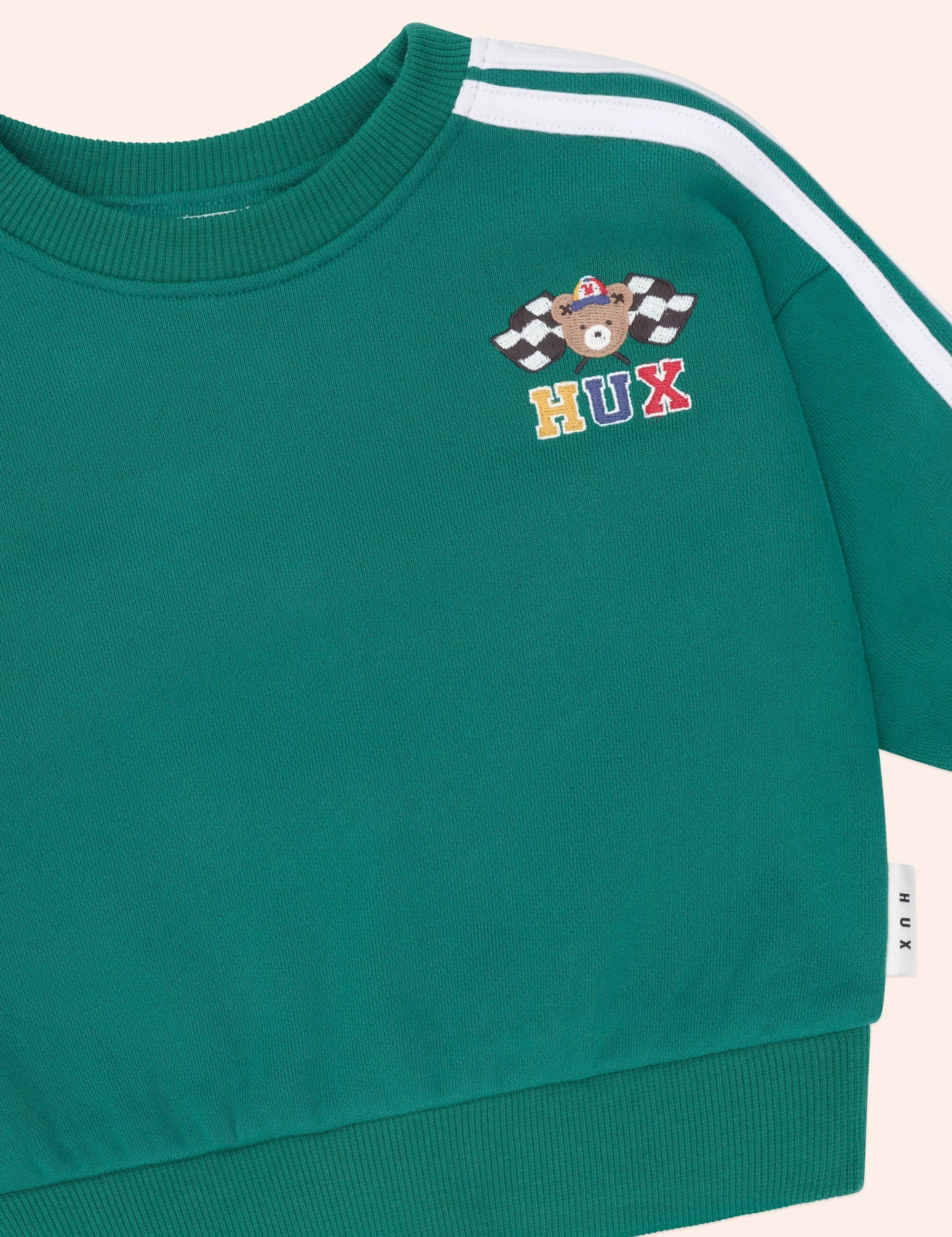 Racer Stripe Sweatshirt SWEATSHIRT Huxbaby