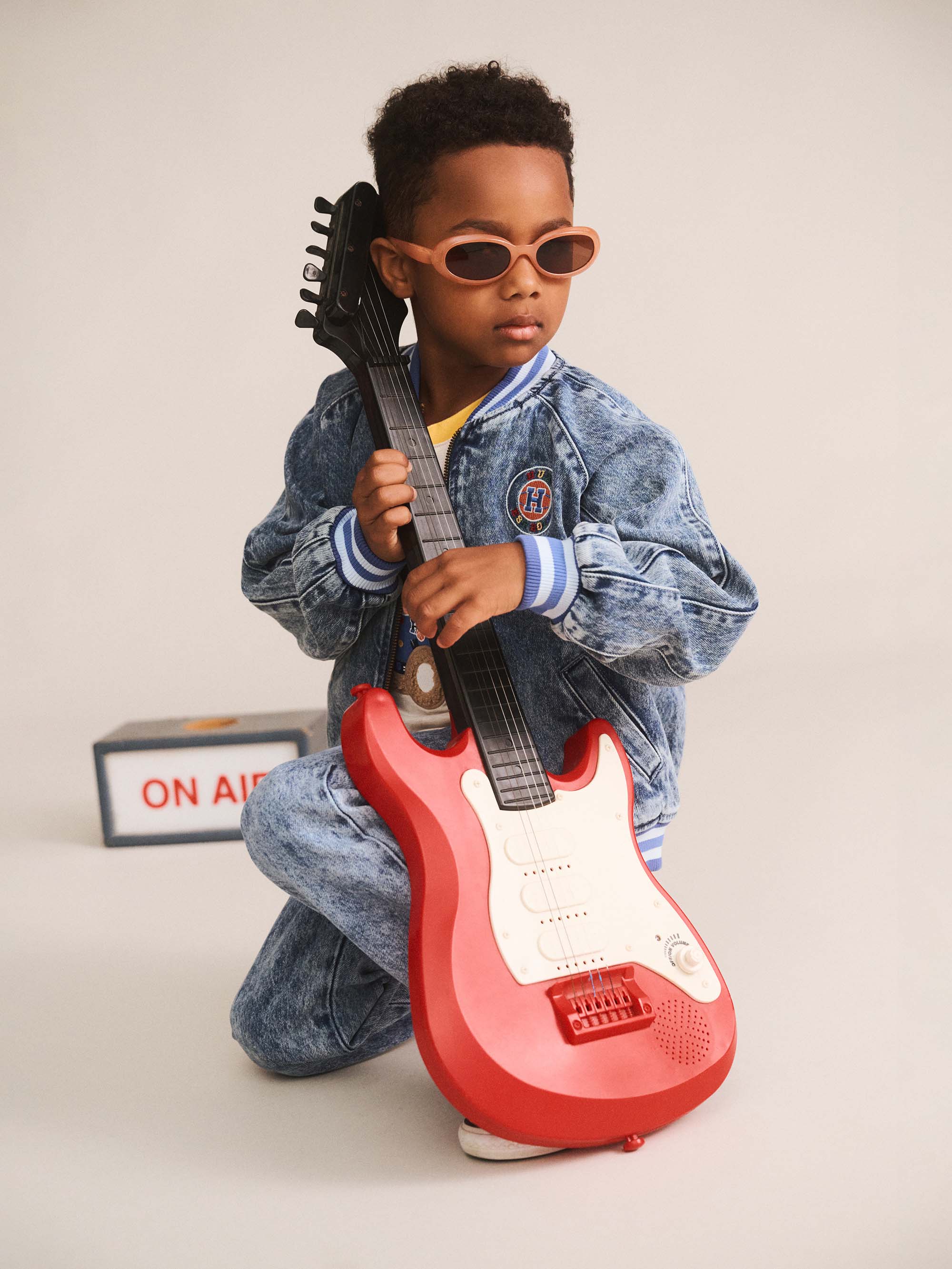 Huxbaby Shopify JACKET Dreamy Denim Bomber Jacket
