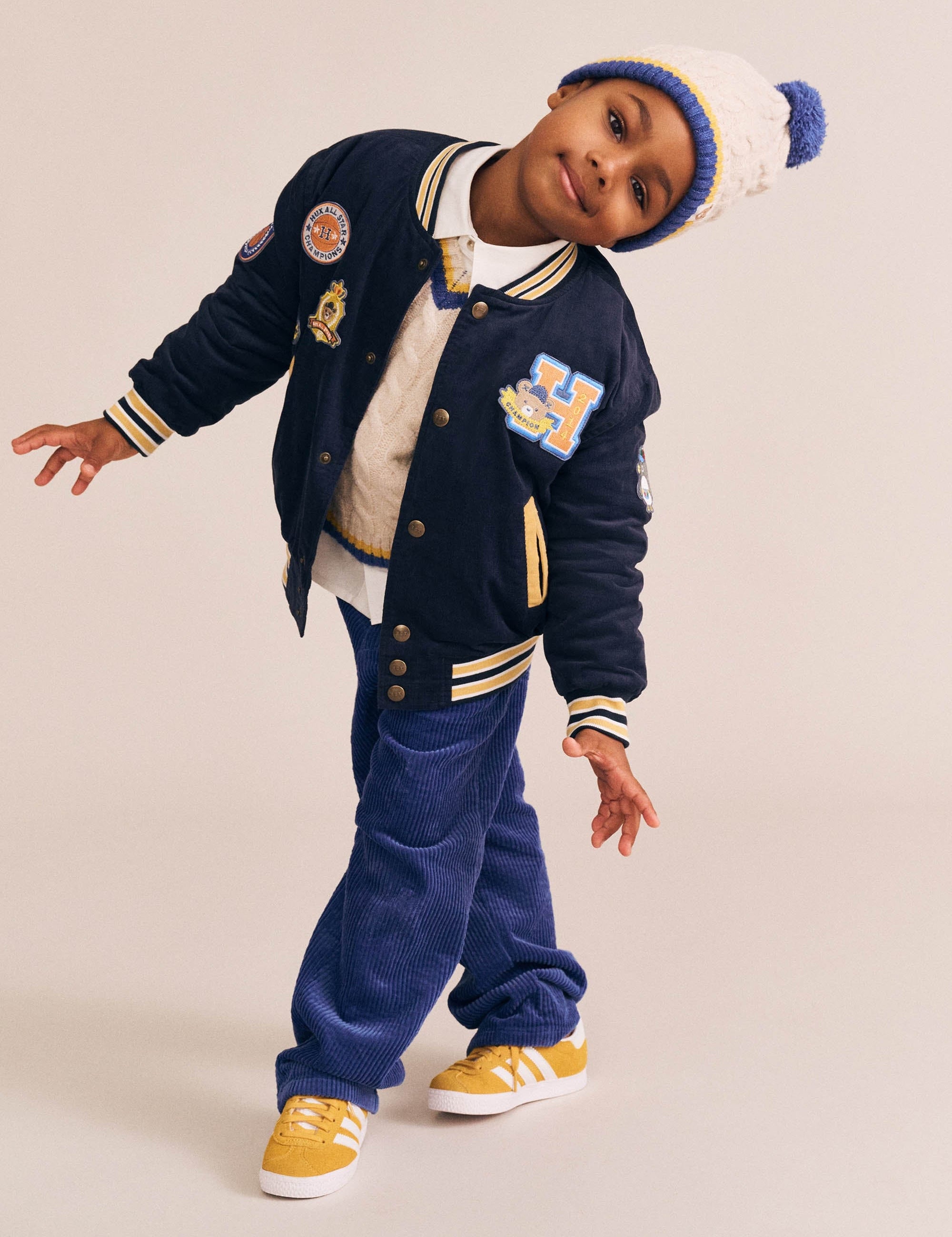 Collegiate Hux Cord Jacket JACKET Huxbaby