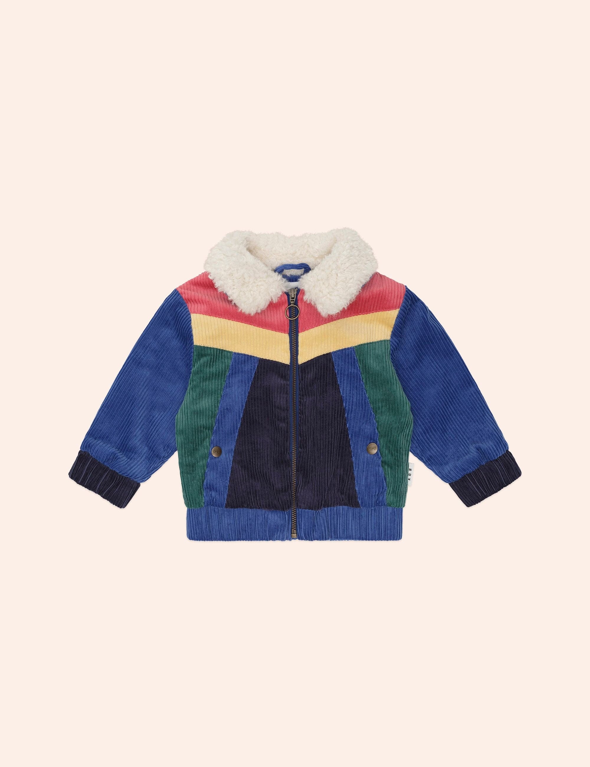 Colour Block Cord Jacket JACKET Huxbaby