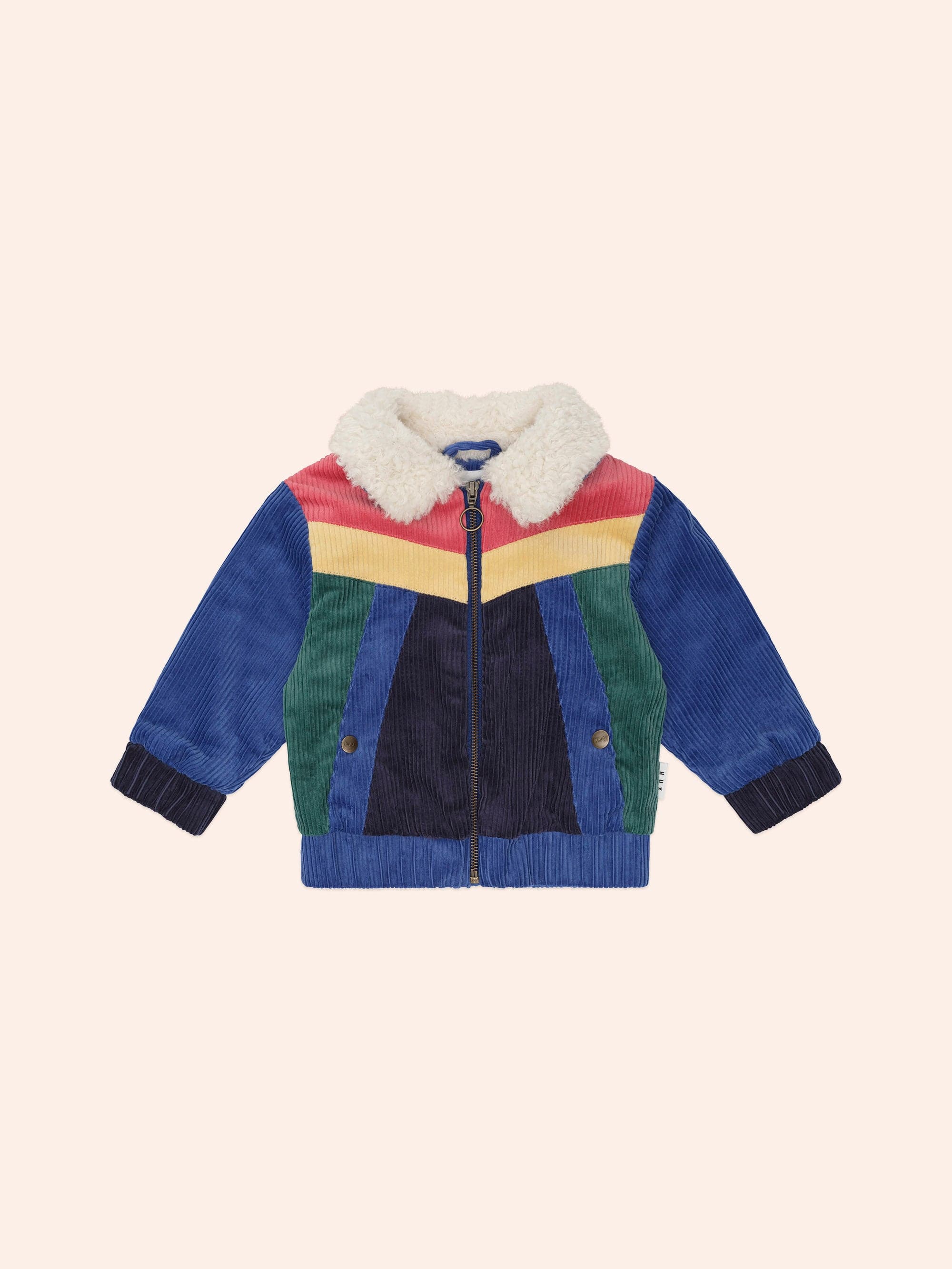 Colour Block Cord Jacket JACKET Huxbaby