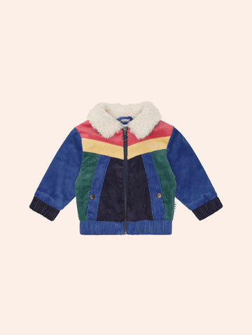 Colour Block Cord Jacket JACKET Huxbaby