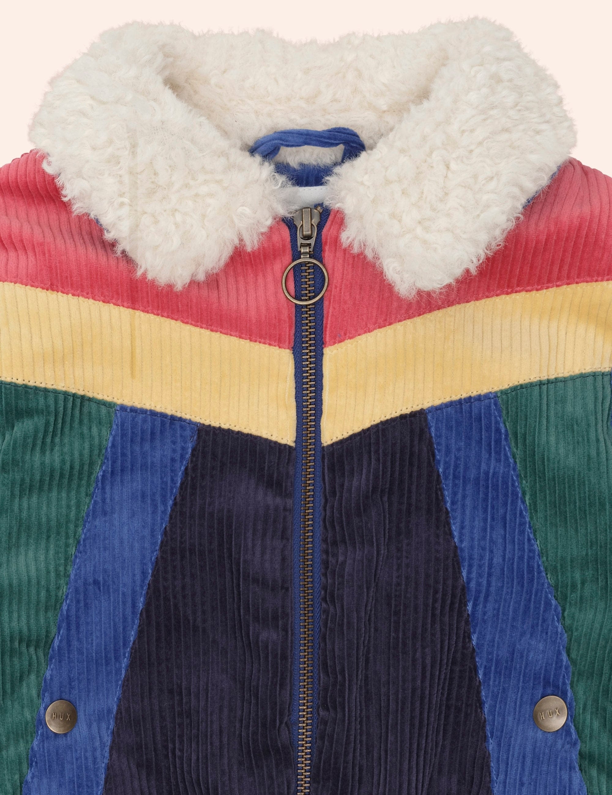 Colour Block Cord Jacket JACKET Huxbaby