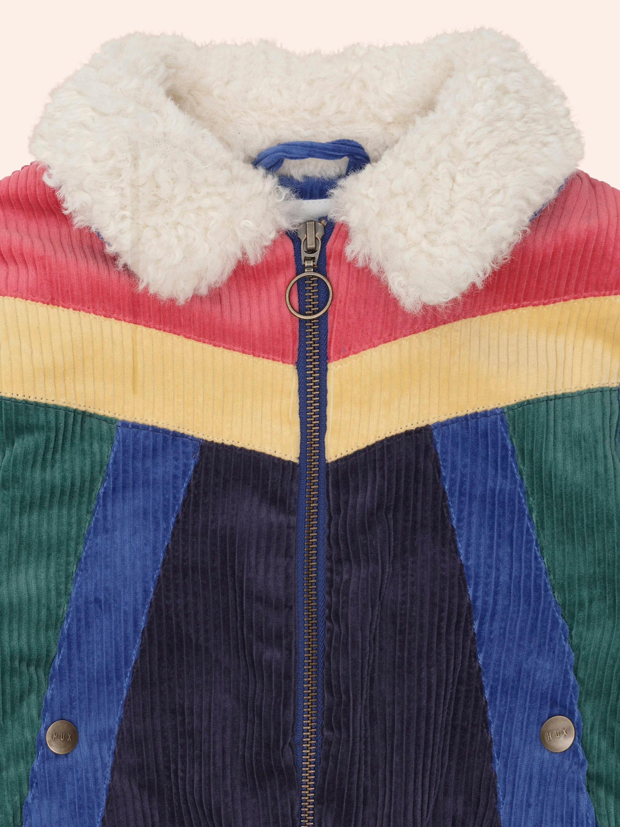 Colour Block Cord Jacket JACKET Huxbaby