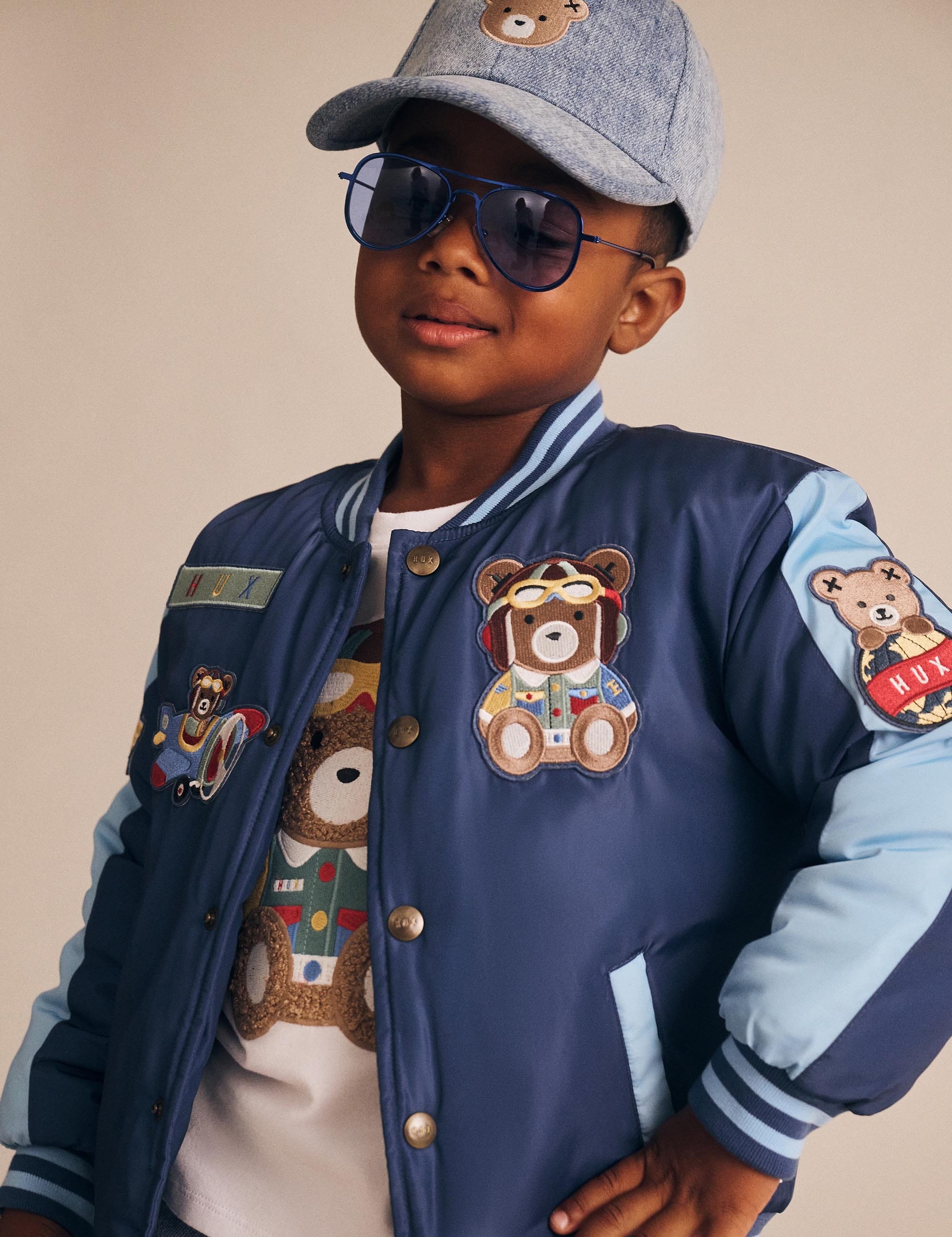 Aviator Varsity Bomber Jacket – Huxbaby - Main Image