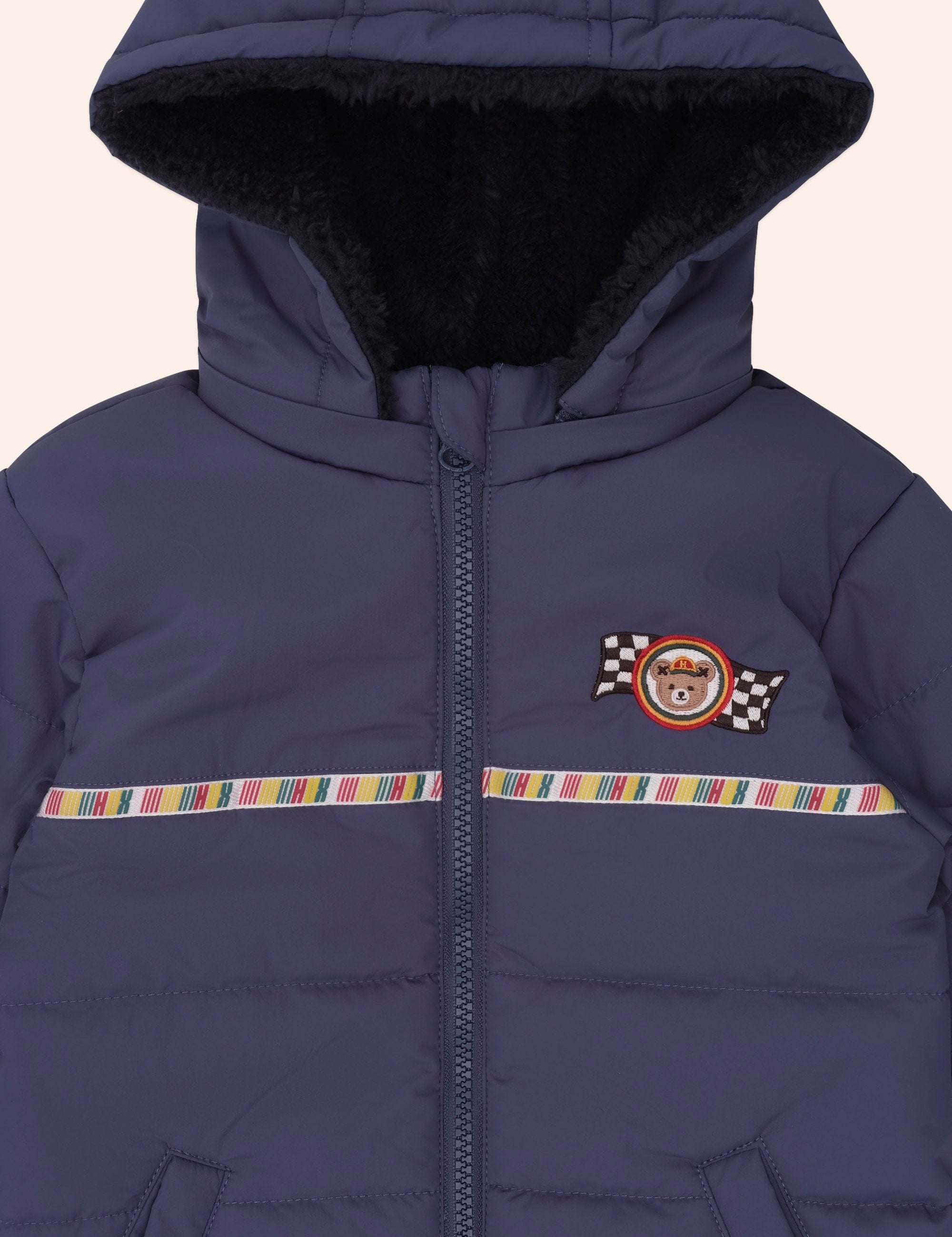 Rug Up Hux Spliced Puffer Jacket JACKET Huxbaby