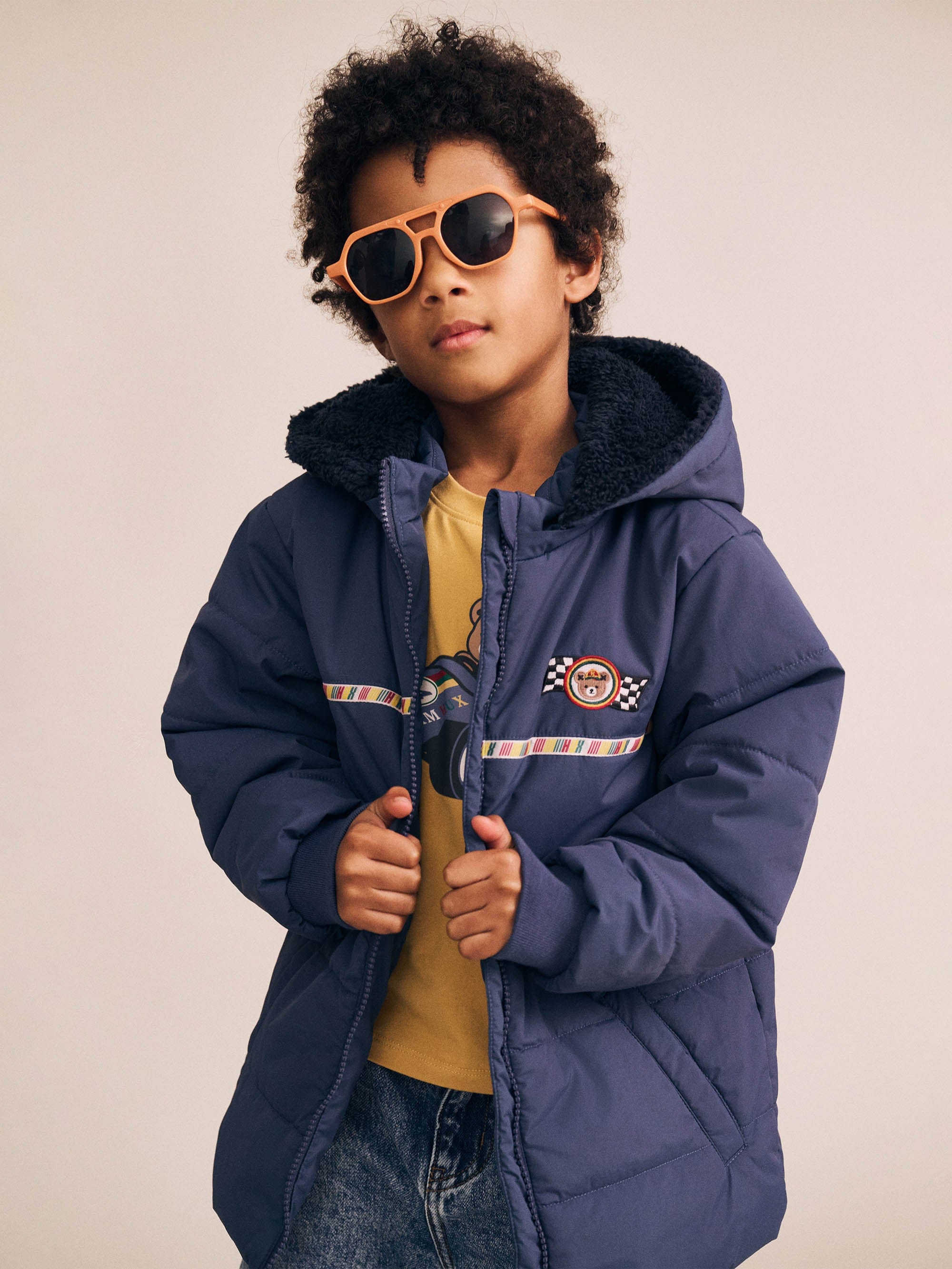 Rug Up Hux Spliced Puffer Jacket JACKET Huxbaby