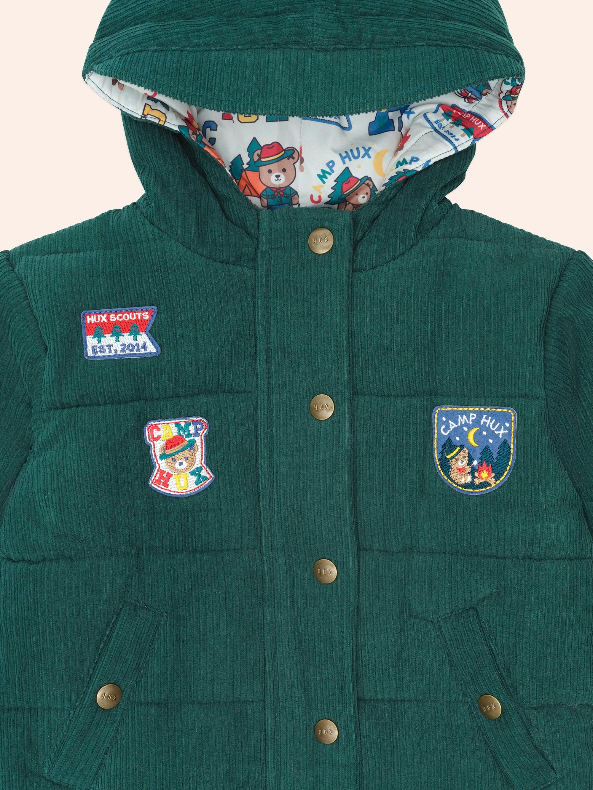 Camp Hux Cord Puffer JACKET Huxbaby