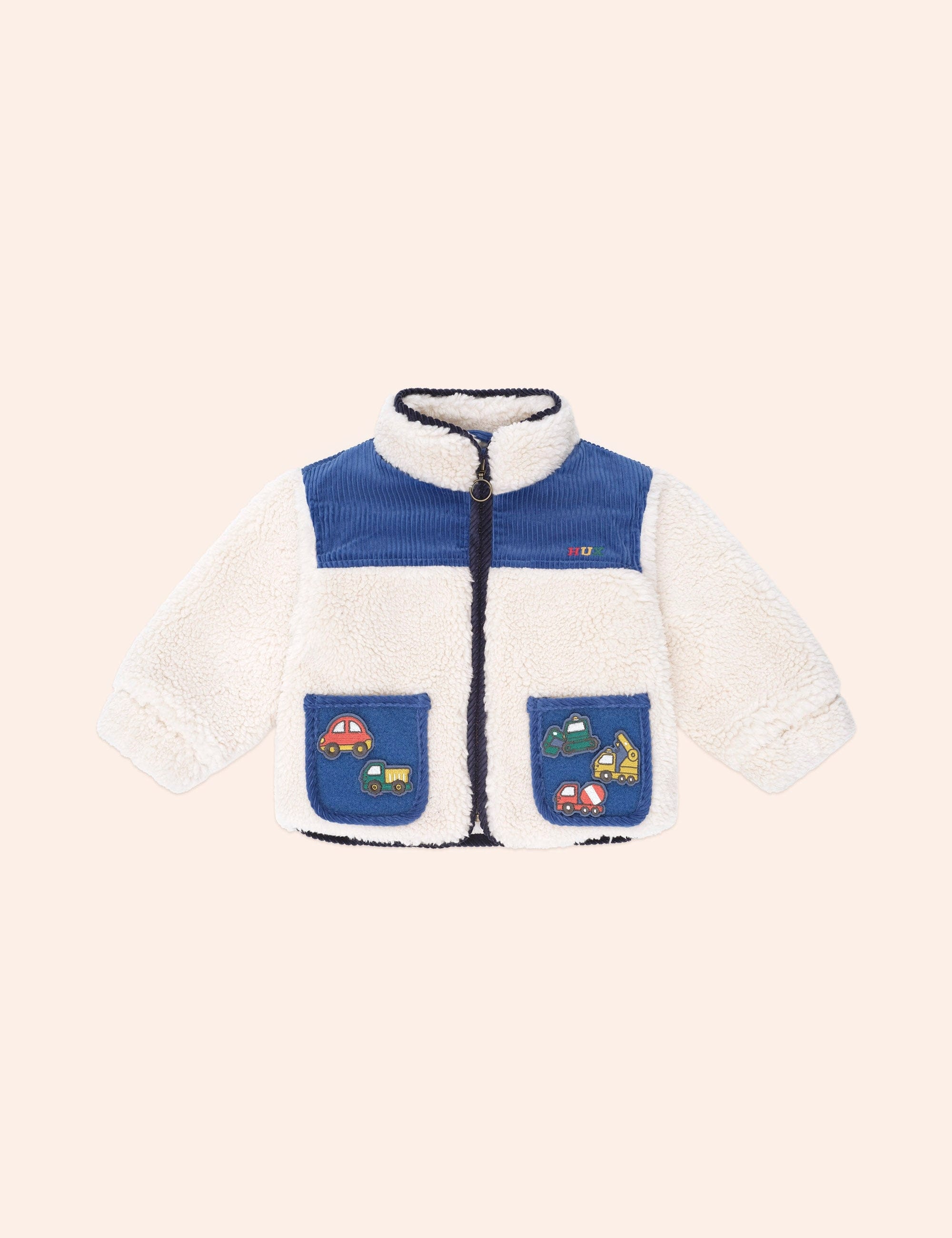 Patches Cord Sherpa Jacket JACKET Huxbaby
