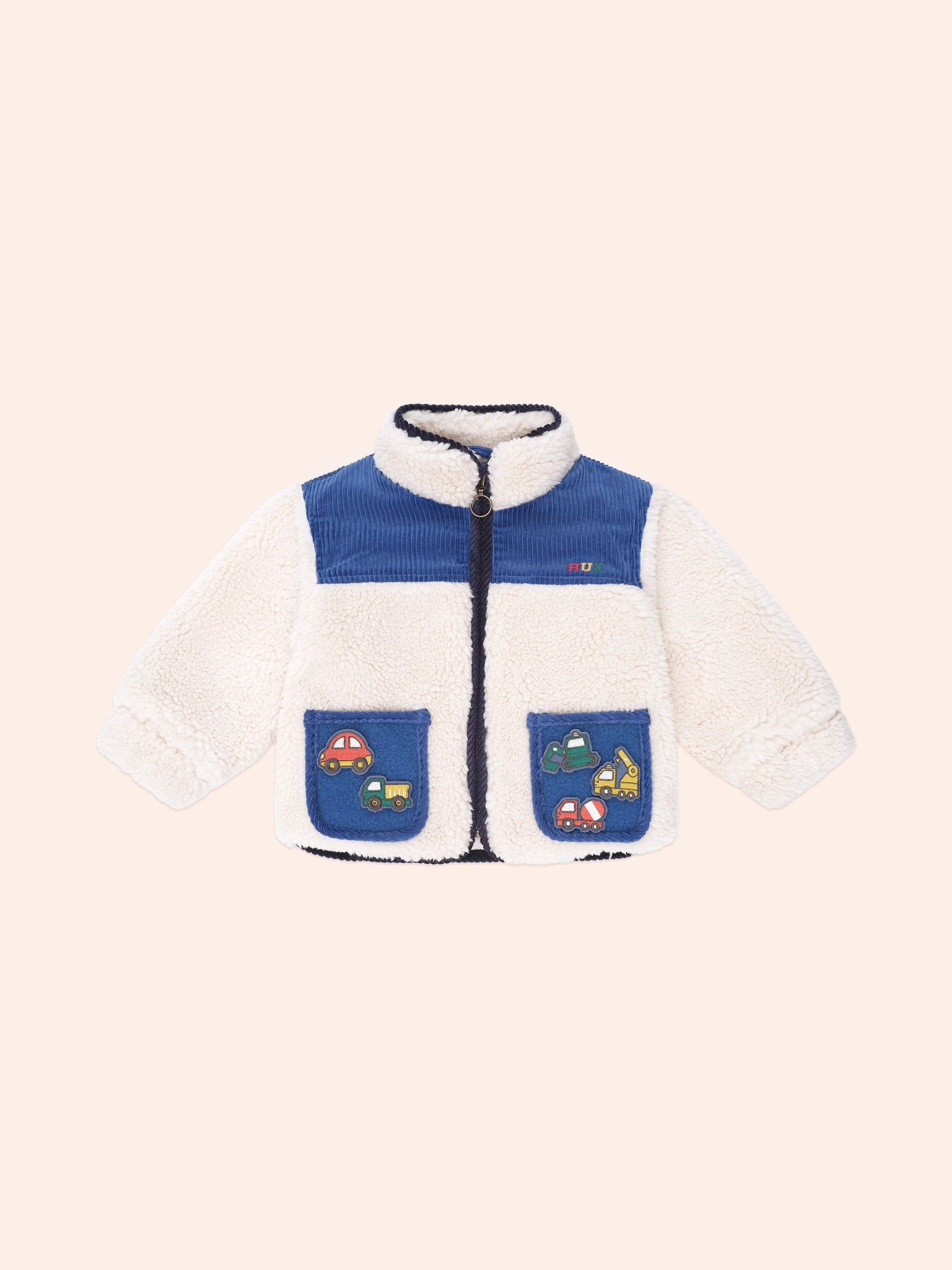 Patches Cord Sherpa Jacket JACKET Huxbaby