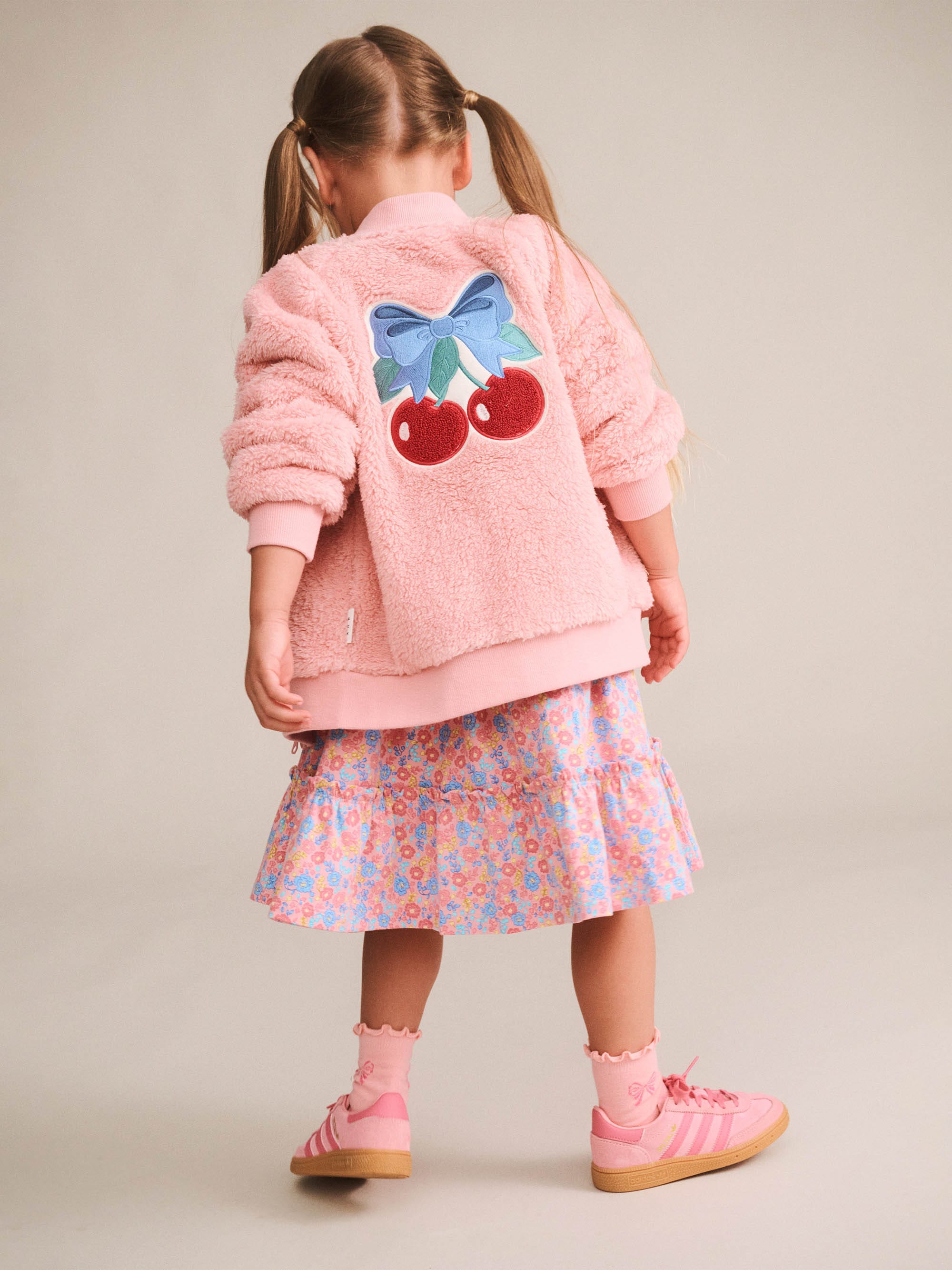 Huxbaby Shopify JACKET Cherry Bow Furry Jacket