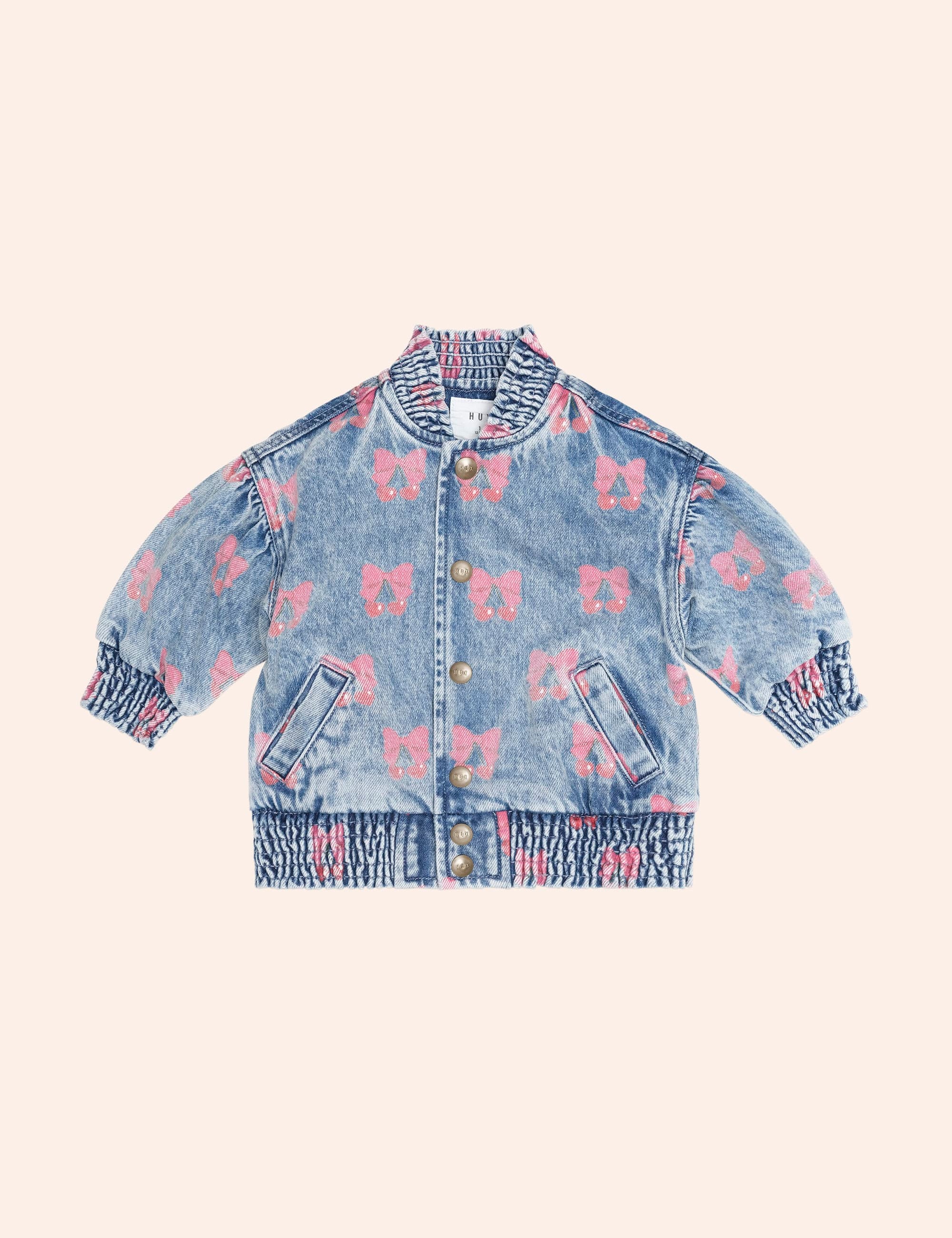 Dreamy Denim Cherry Jacket JACKET Huxbaby Shopify