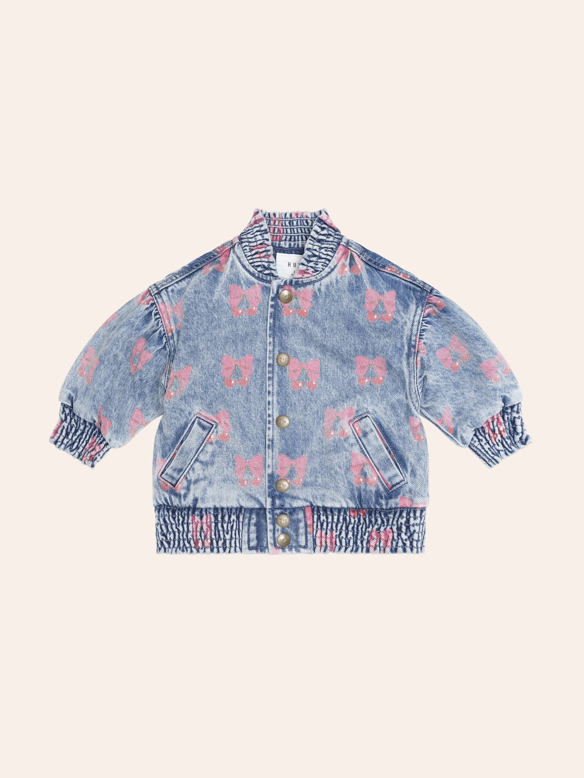 Huxbaby Shopify JACKET Dreamy Denim Cherry Jacket