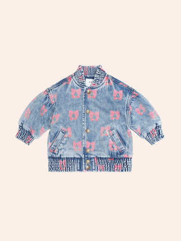 Dreamy Denim Cherry Jacket JACKET Huxbaby Shopify