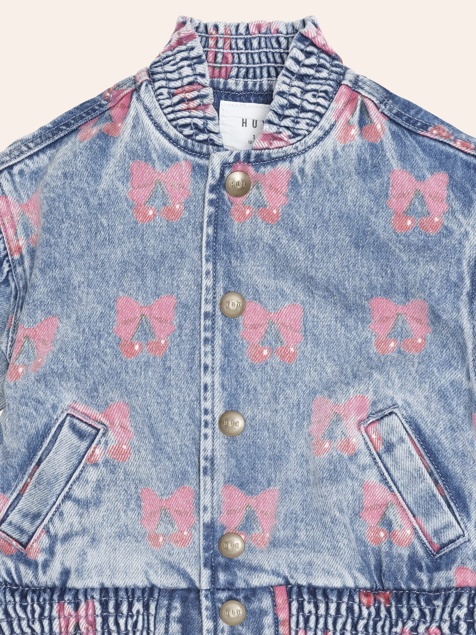Huxbaby Shopify JACKET Dreamy Denim Cherry Jacket
