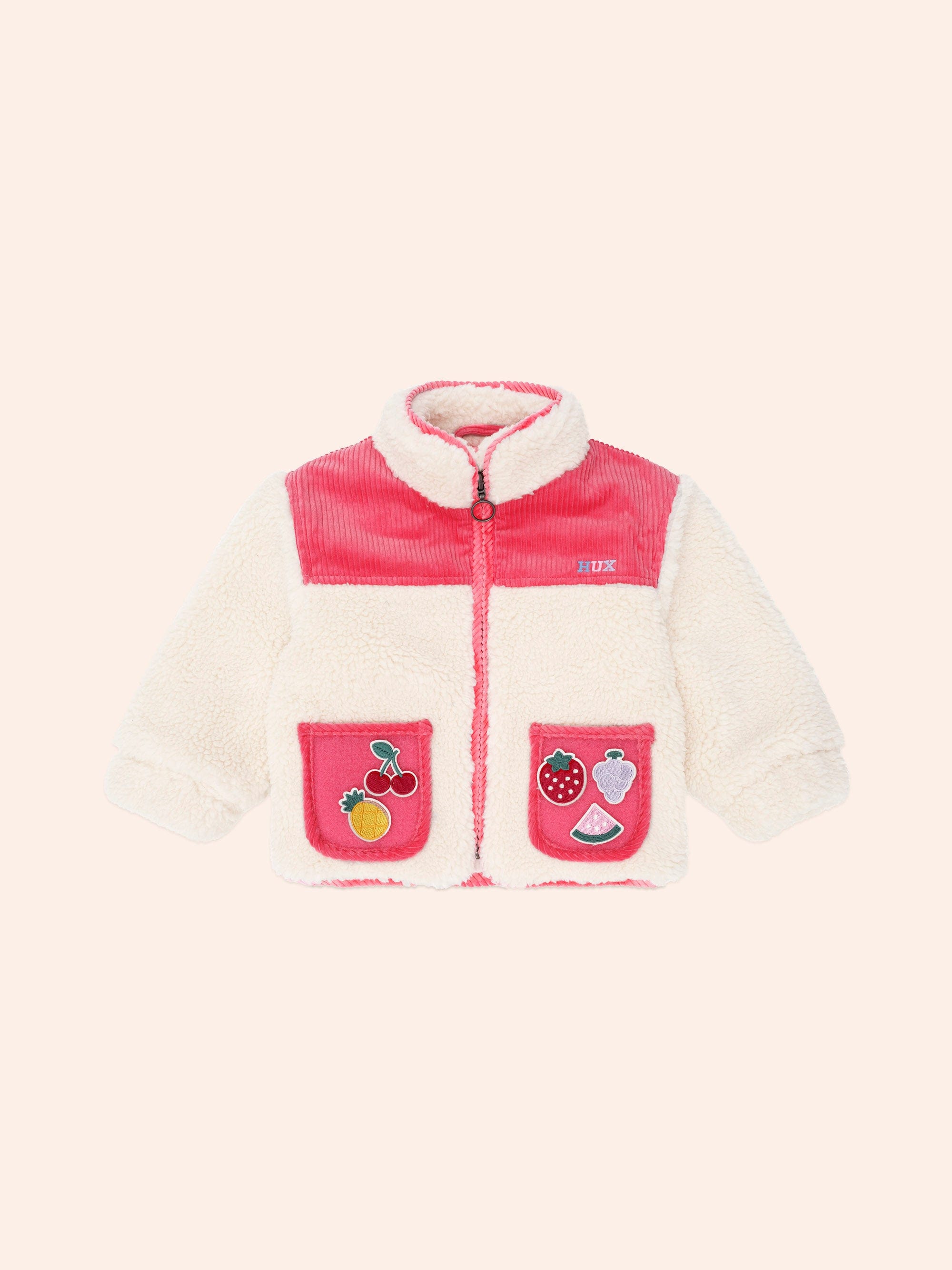 Sherpa Cord Patches Jacket JACKET Huxbaby