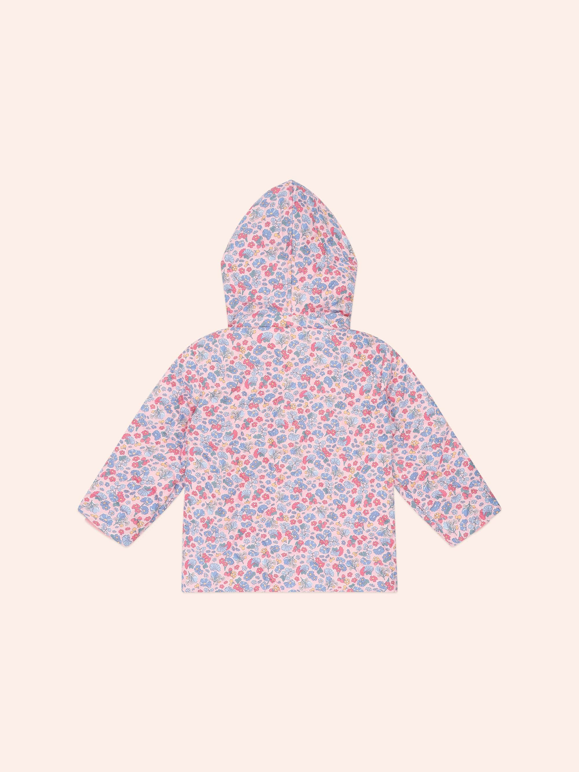 Heart Floral Quilted Puffer Jacket JACKET Huxbaby