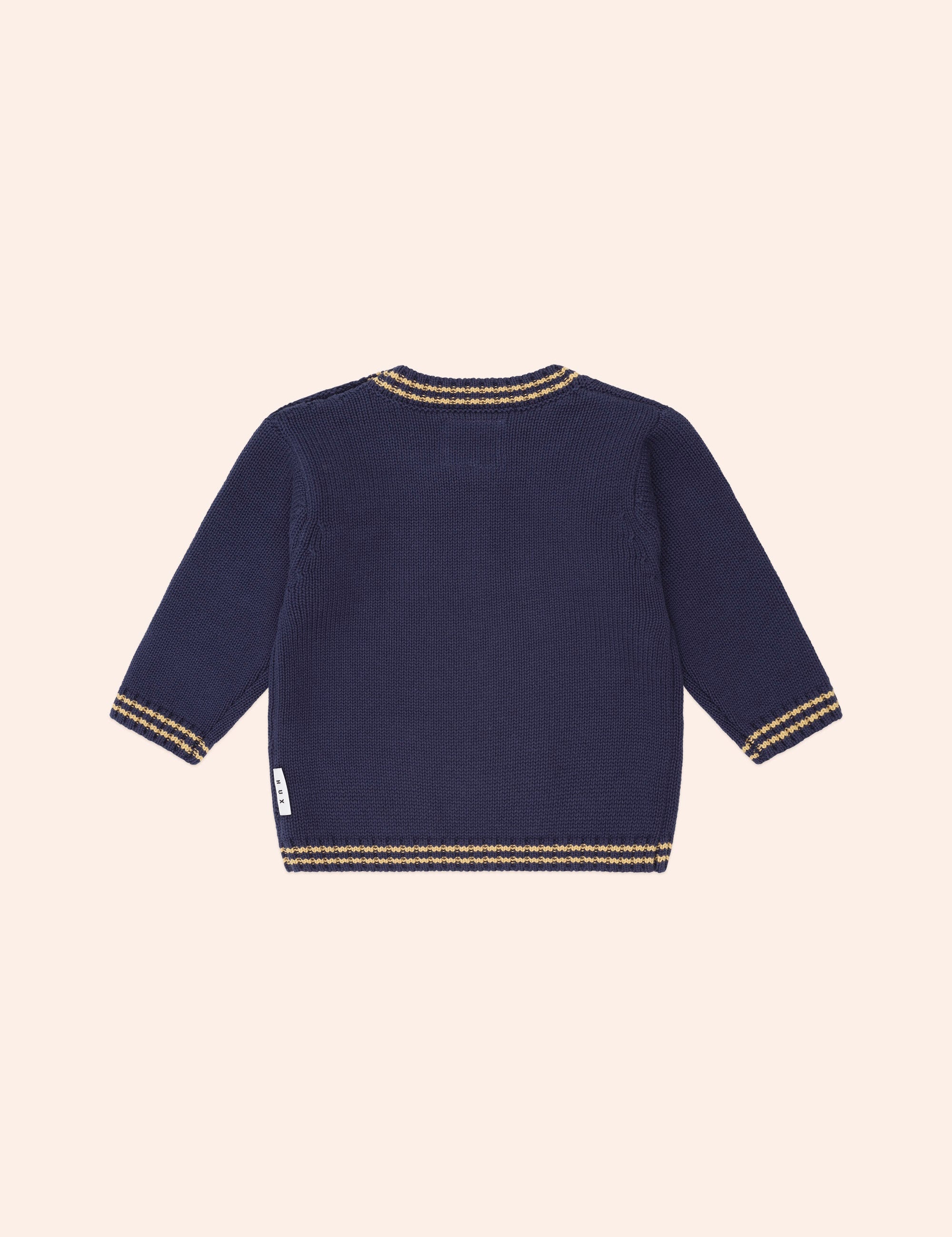 Baller Hux Tipped Pullover KNIT JUMPER Huxbaby