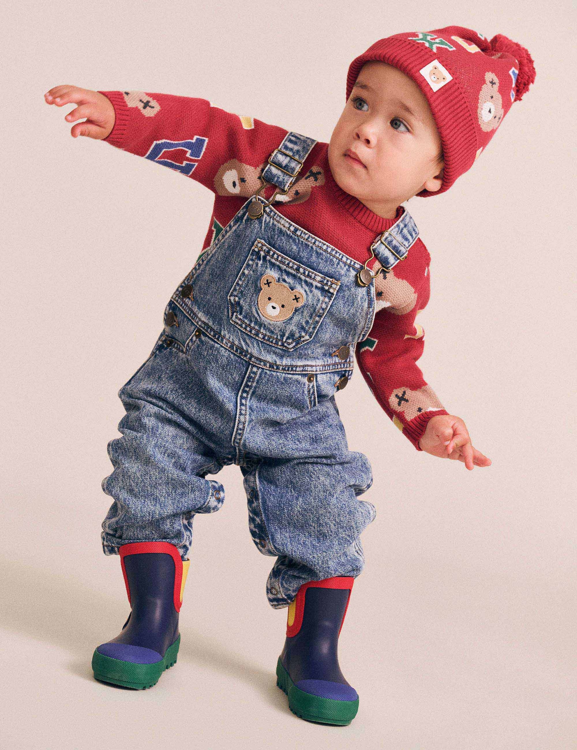 Varsity Letter Hux Pullover KNIT JUMPER Huxbaby