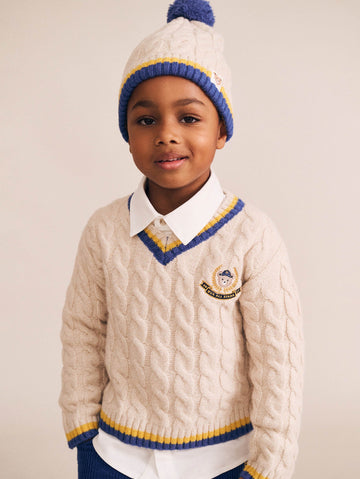 Collegiate Hux Cricket Jumper KNIT JUMPER Huxbaby