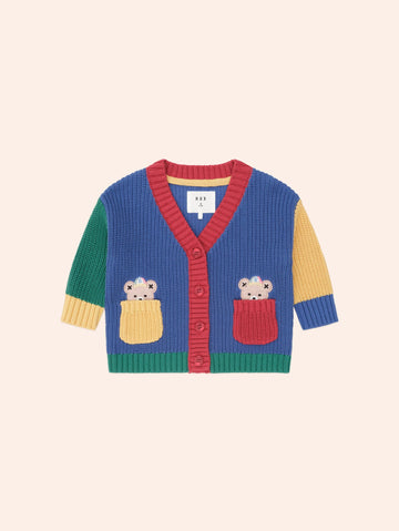 Colour Block Varsity Hux Cardi KNIT CARDI Huxbaby