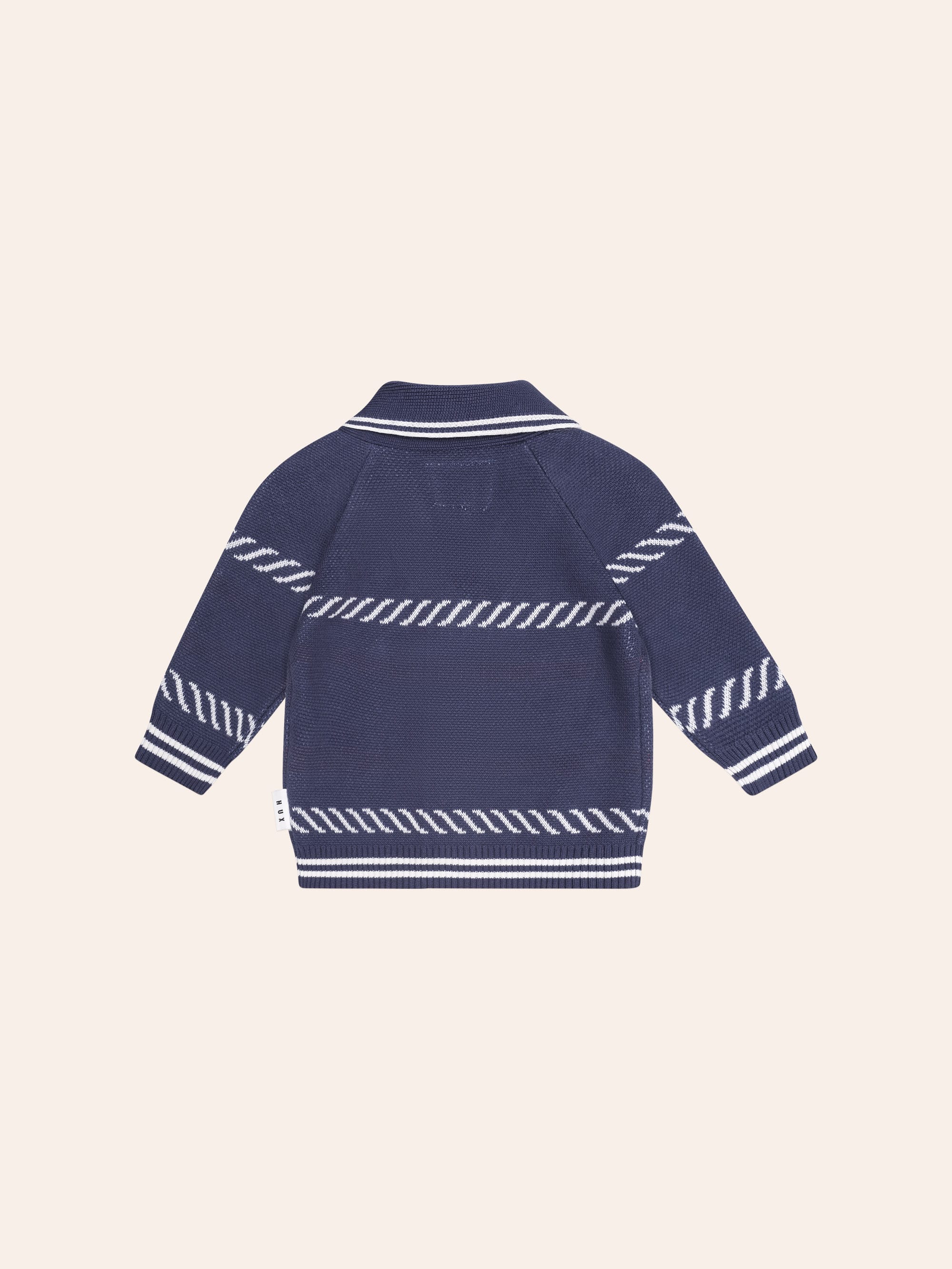 Huxbaby Shopify KNIT CARDI Nautical Shawl Collar Cardi