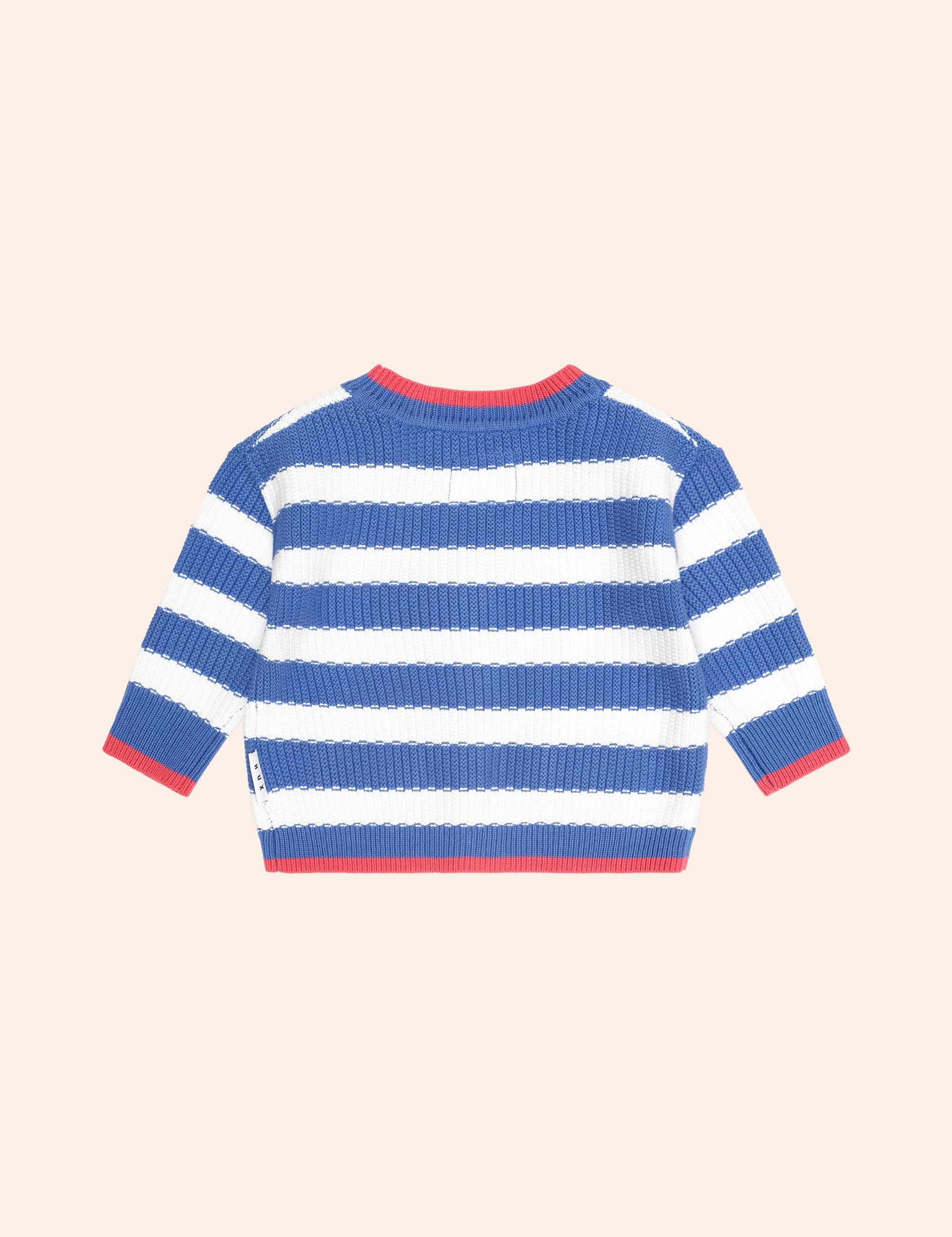 Nautical Stripe Peekaboo Hux Cardi KNIT CARDI Huxbaby Shopify