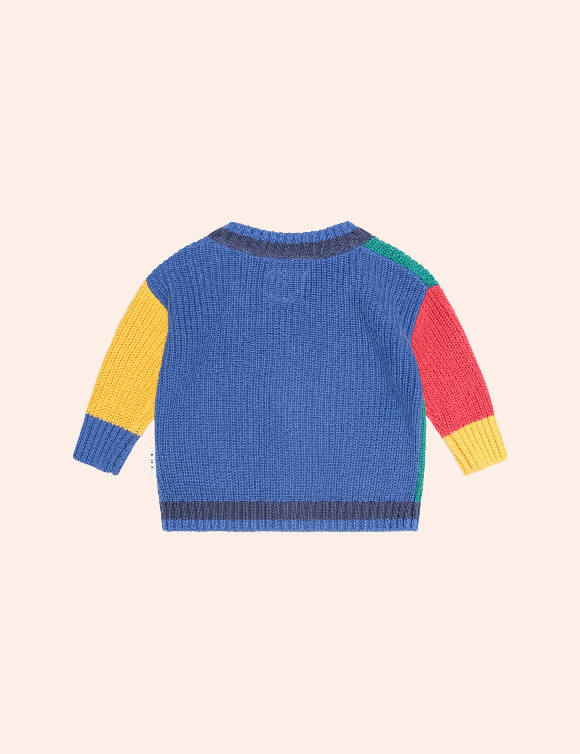 Colour Block Peekaboo Hux Cardi KNIT CARDI Huxbaby Shopify