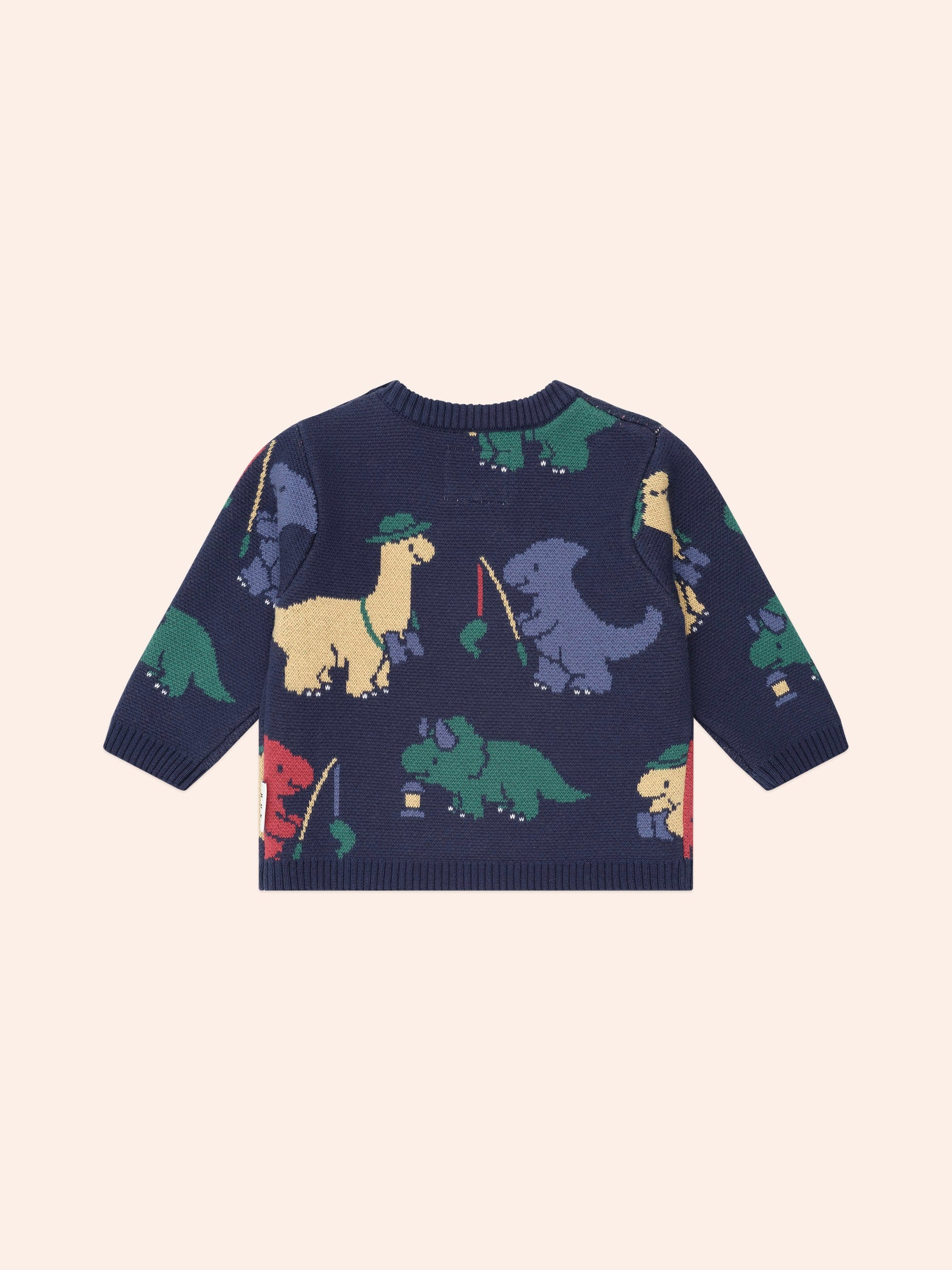 Camping Dino Knit Pullover KNIT JUMPER Huxbaby