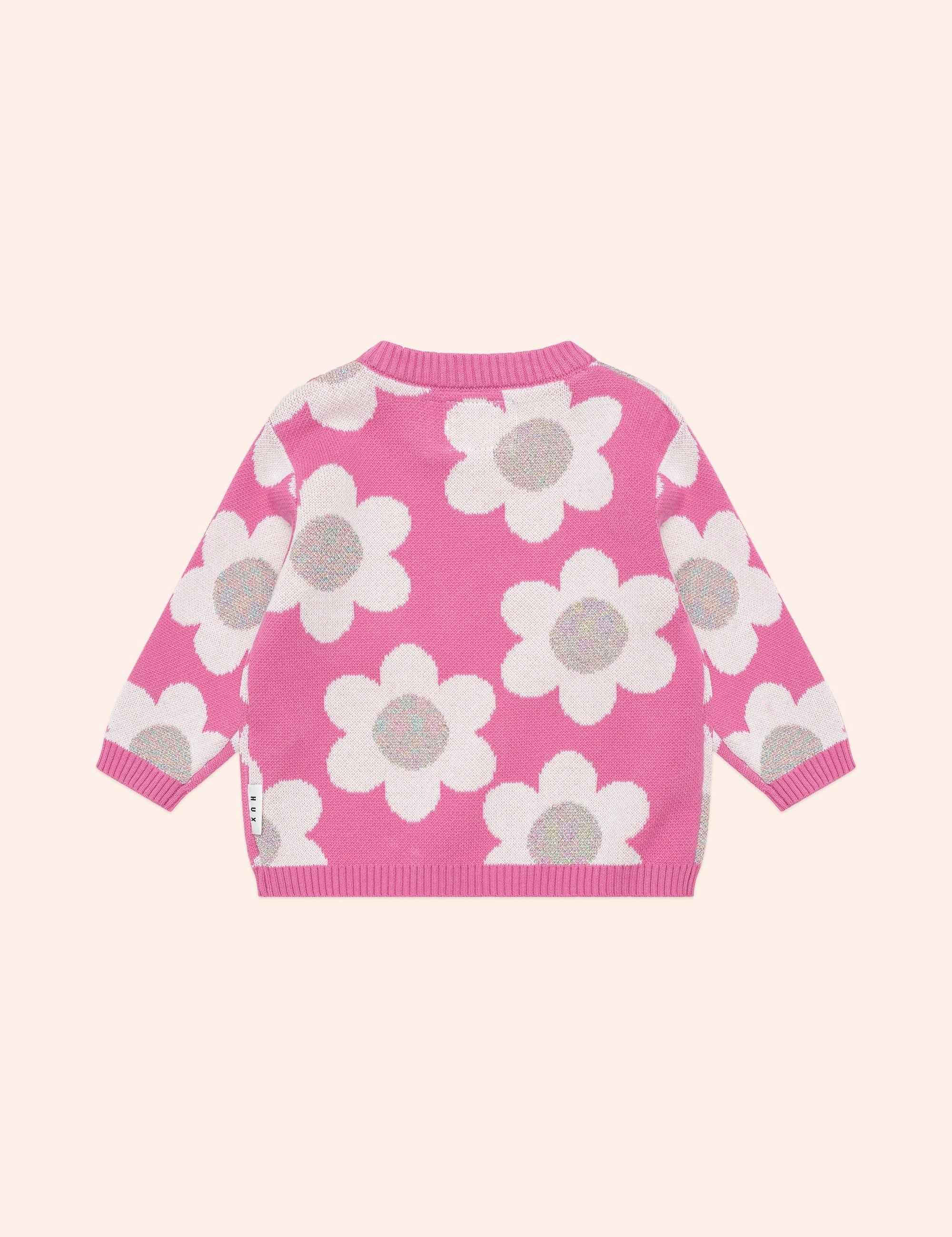 Raspberry Daisy Knit Jumper KNIT JUMPER Huxbaby