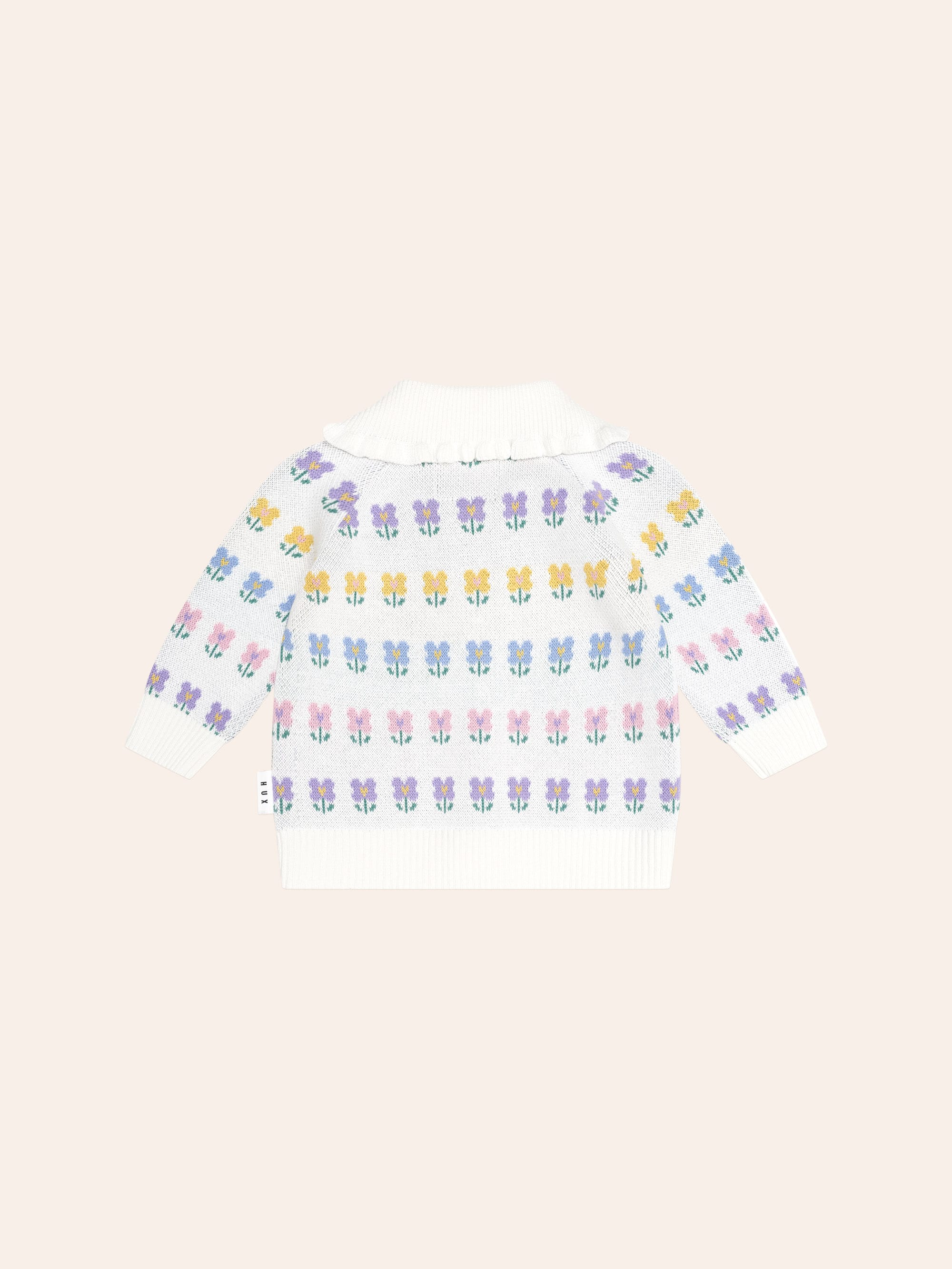Flower Fields Collar Cardi KNIT CARDI Huxbaby Shopify