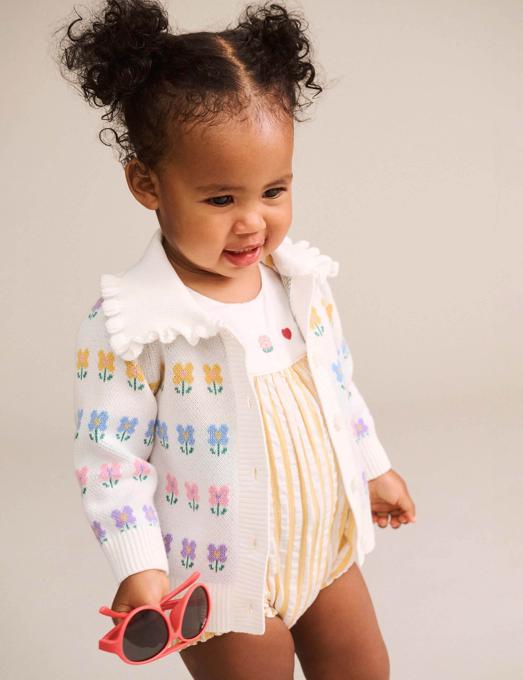 Flower Fields Collar Cardi KNIT CARDI Huxbaby Shopify