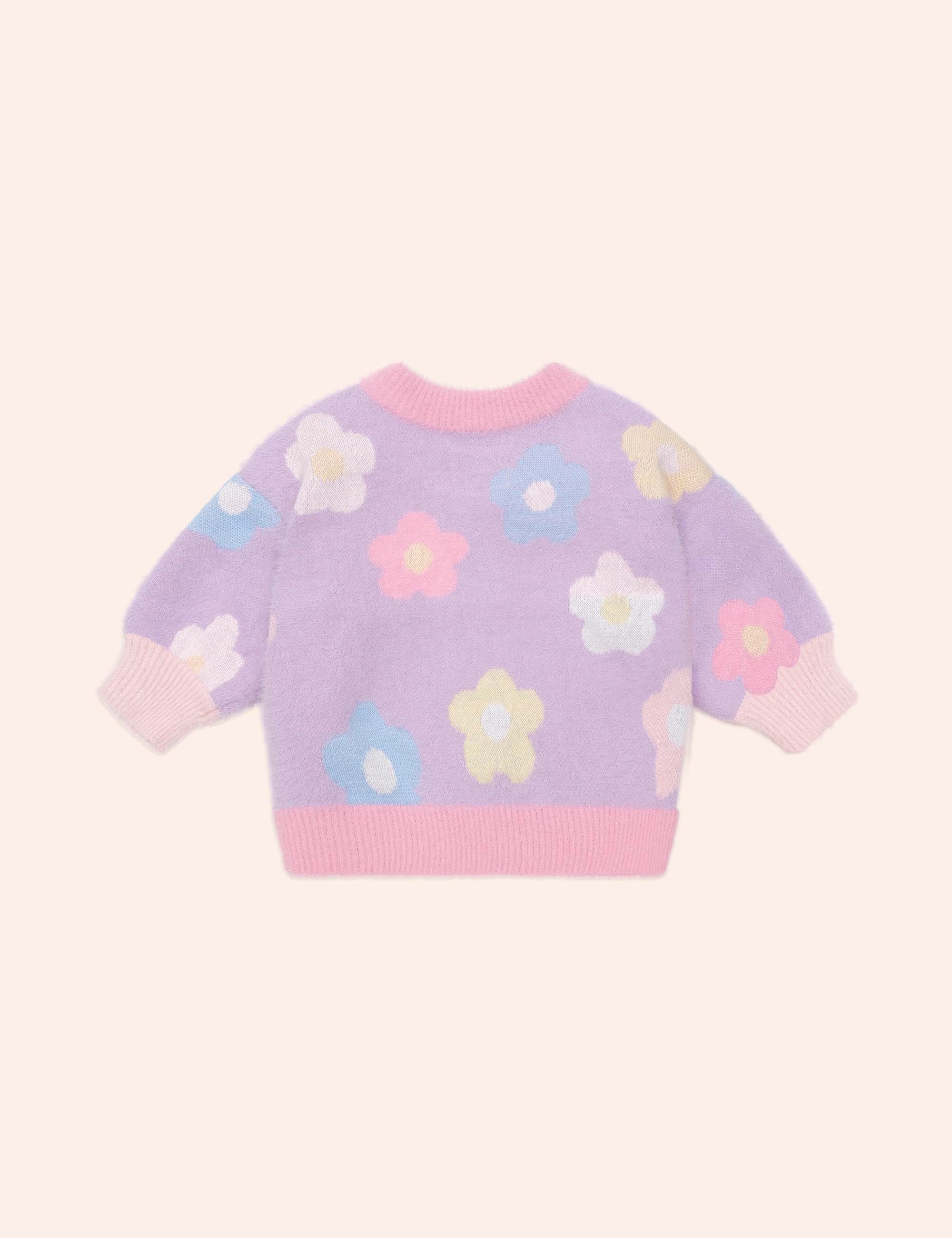 Rainbow Daisy Jumper KNIT JUMPER Huxbaby