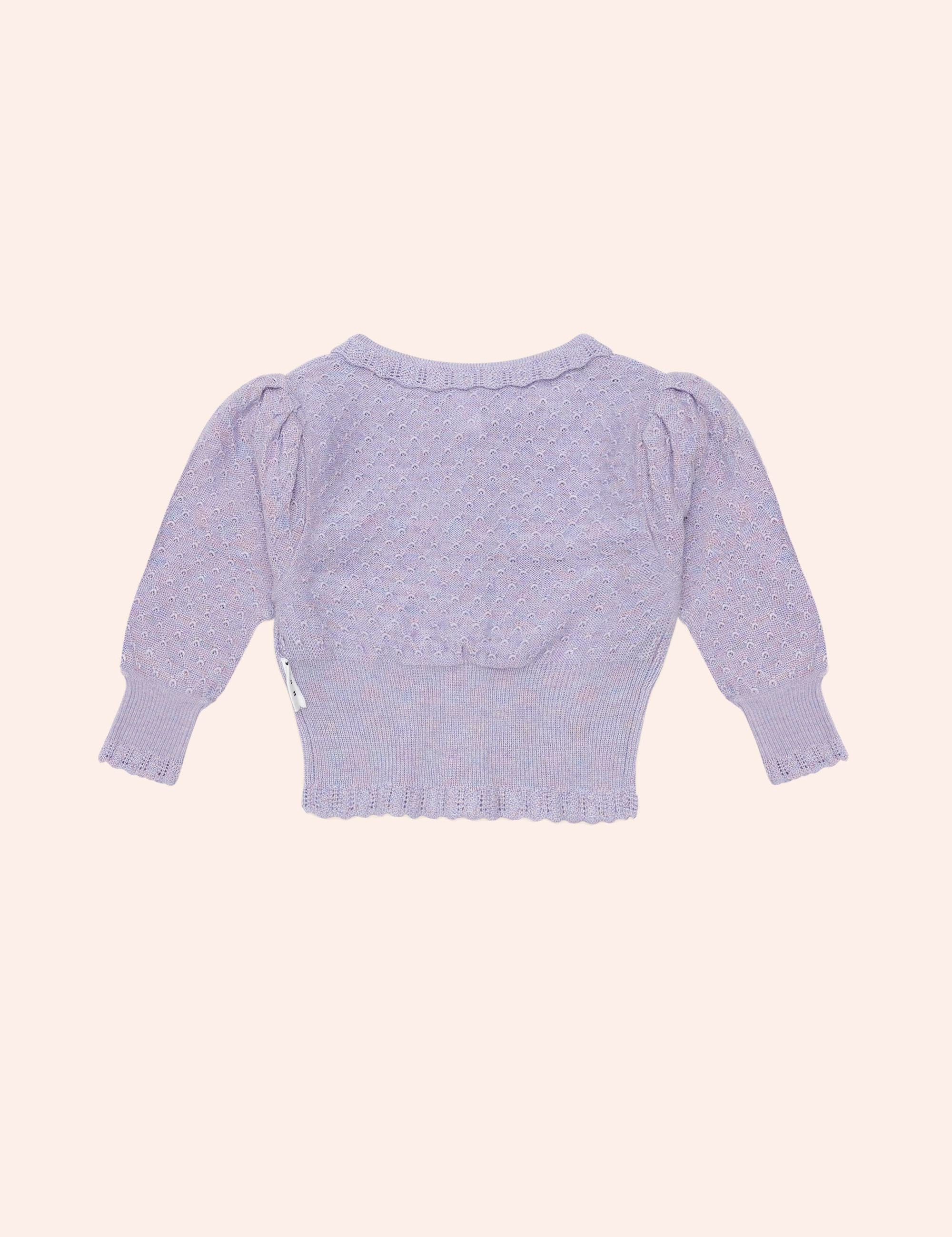 Pointelle Sparkles Cardi KNIT CARDI Huxbaby