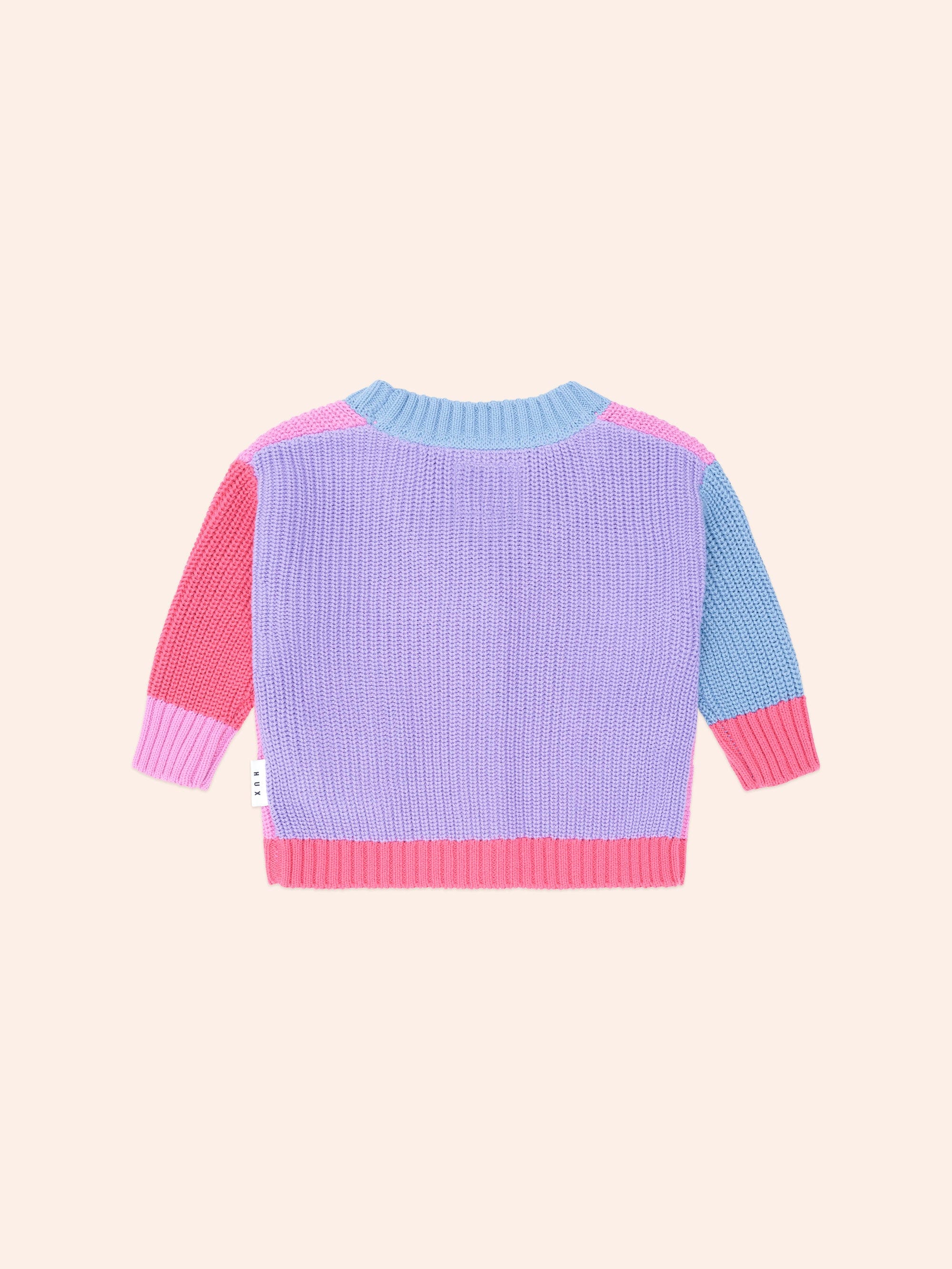 Colour Block Huxette Cardi KNIT CARDI Huxbaby