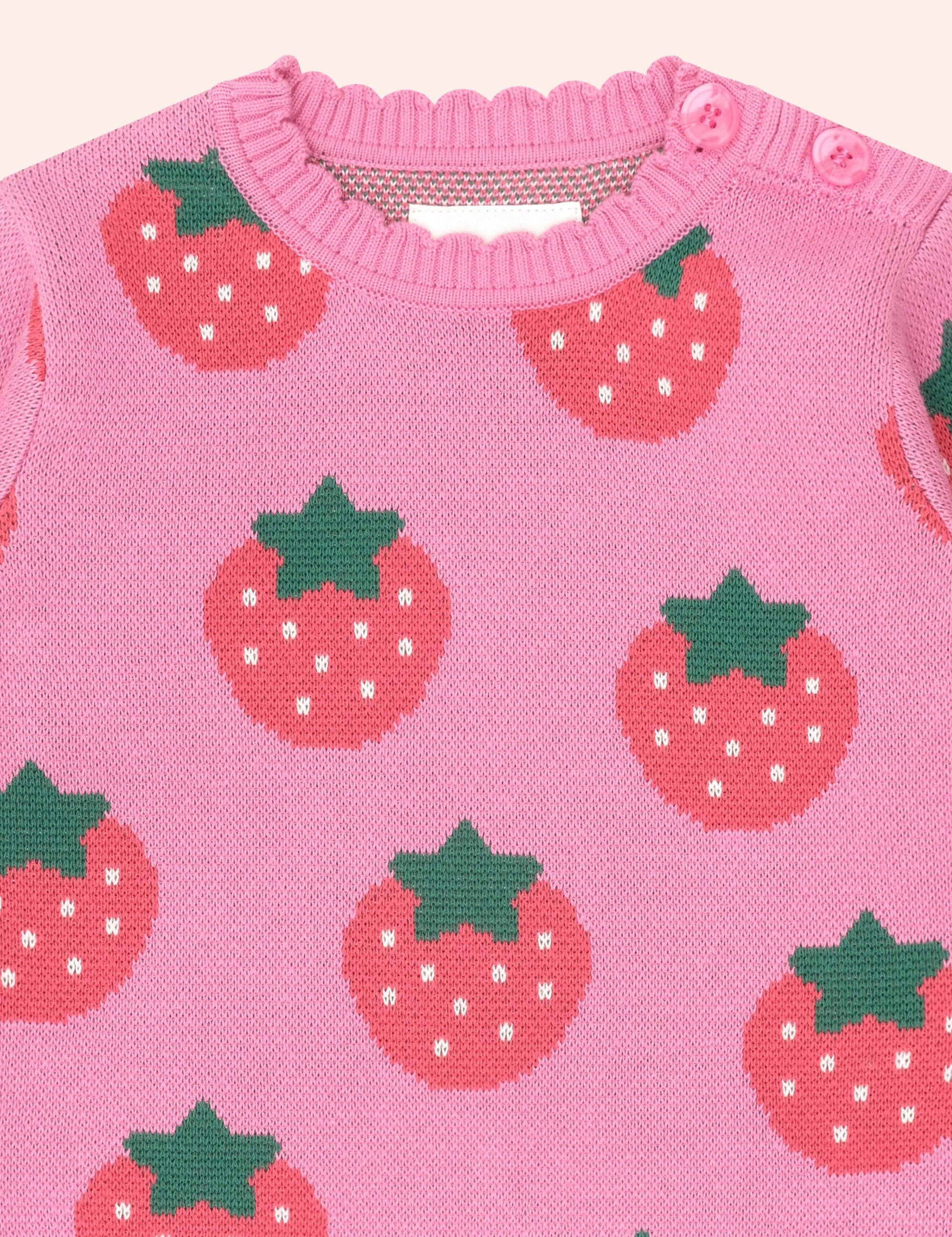 Strawberry Fields Forever Pullover KNIT JUMPER Huxbaby