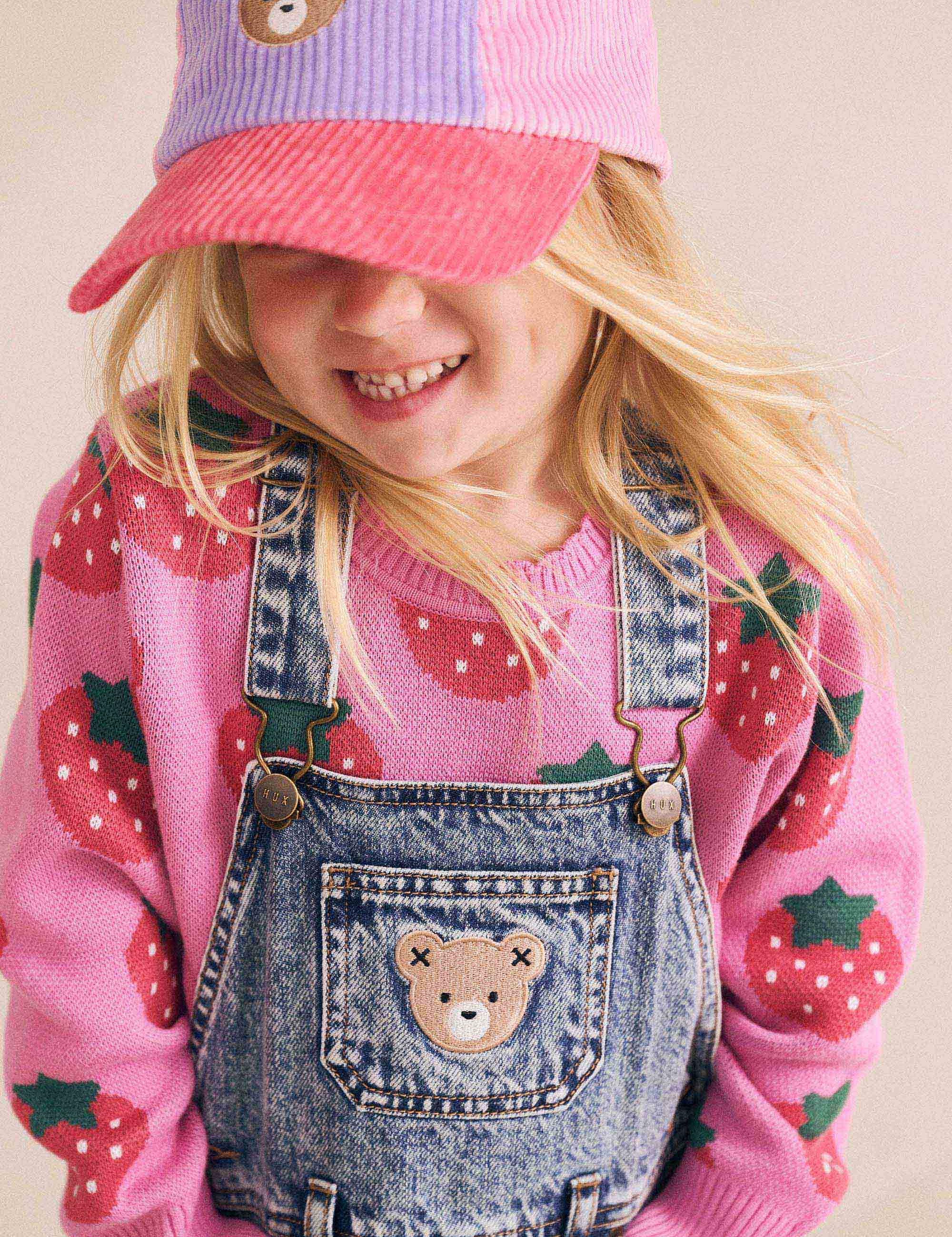 Strawberry Fields Forever Pullover KNIT JUMPER Huxbaby