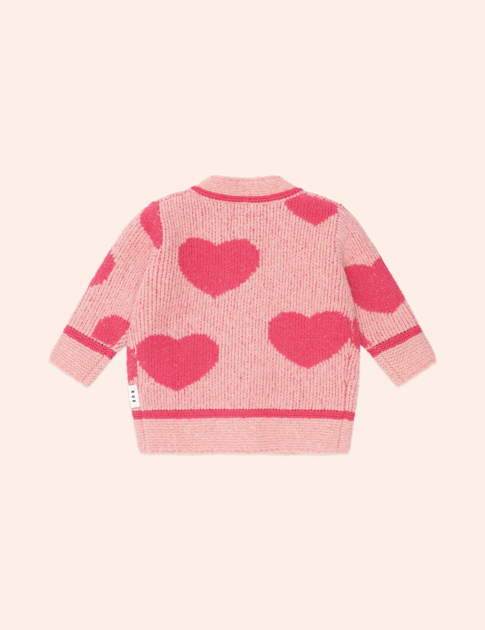 Heart Tipped Cardi KNIT CARDI Huxbaby