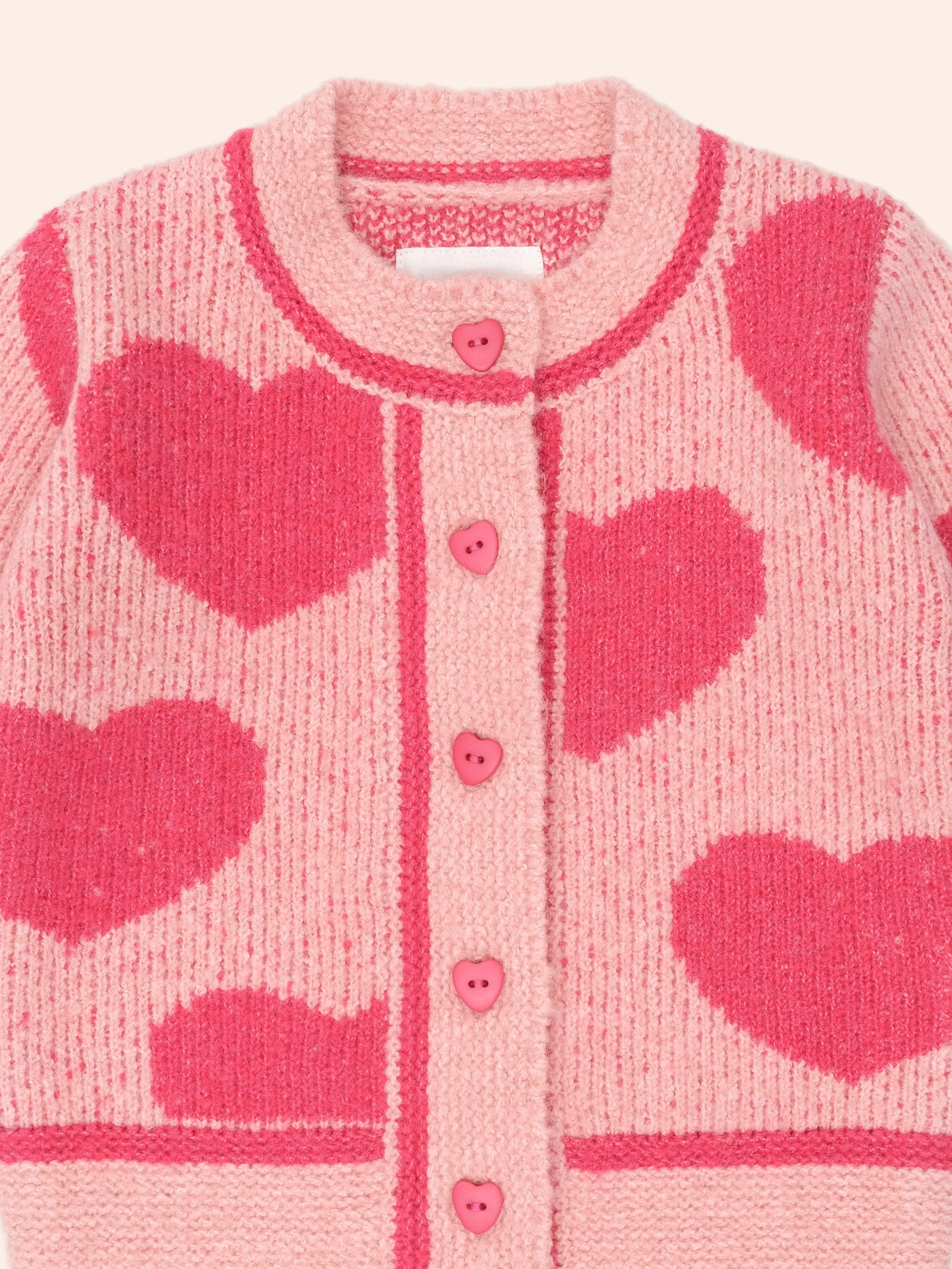 Heart Tipped Cardi – Huxbaby