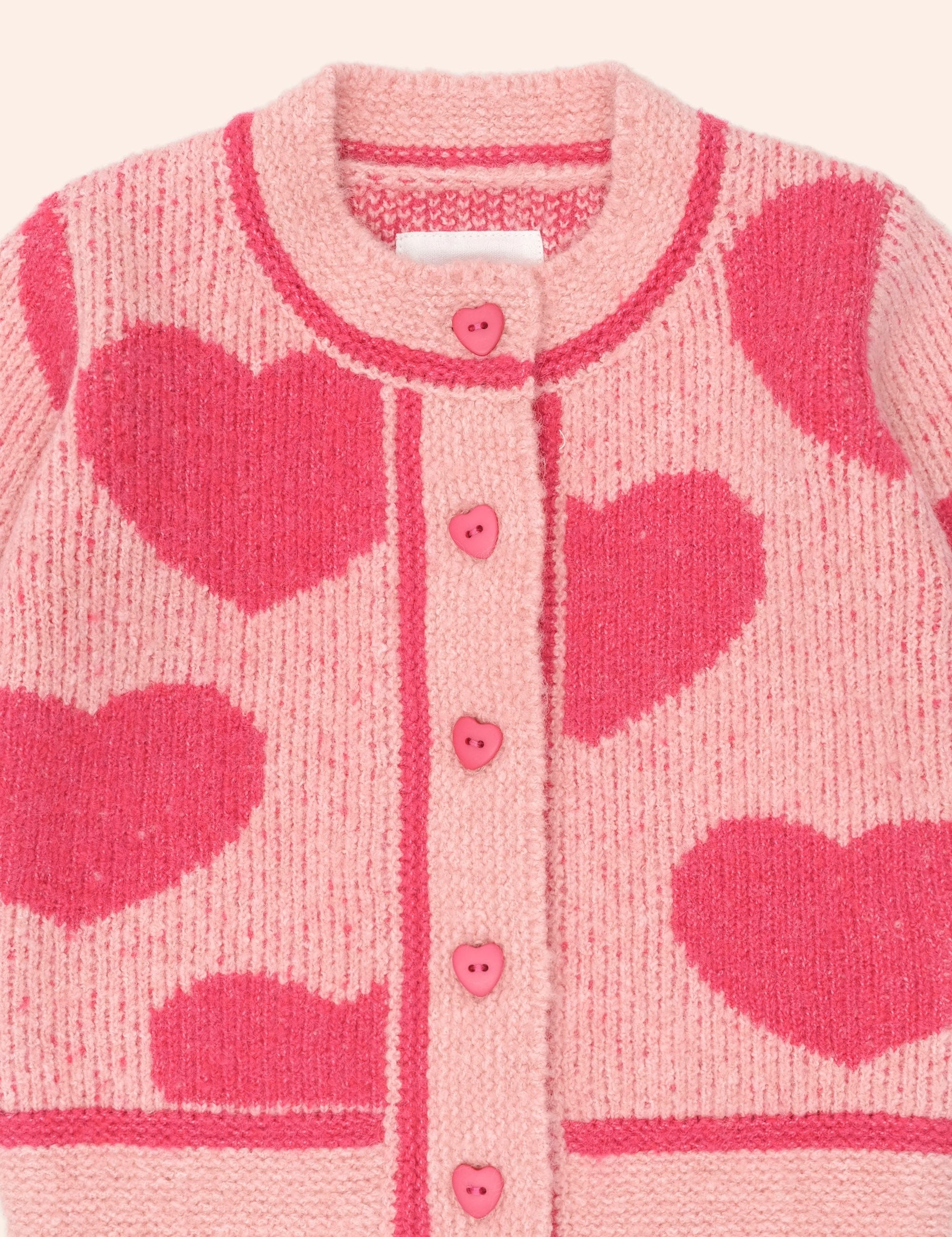 Heart Tipped Cardi KNIT CARDI Huxbaby