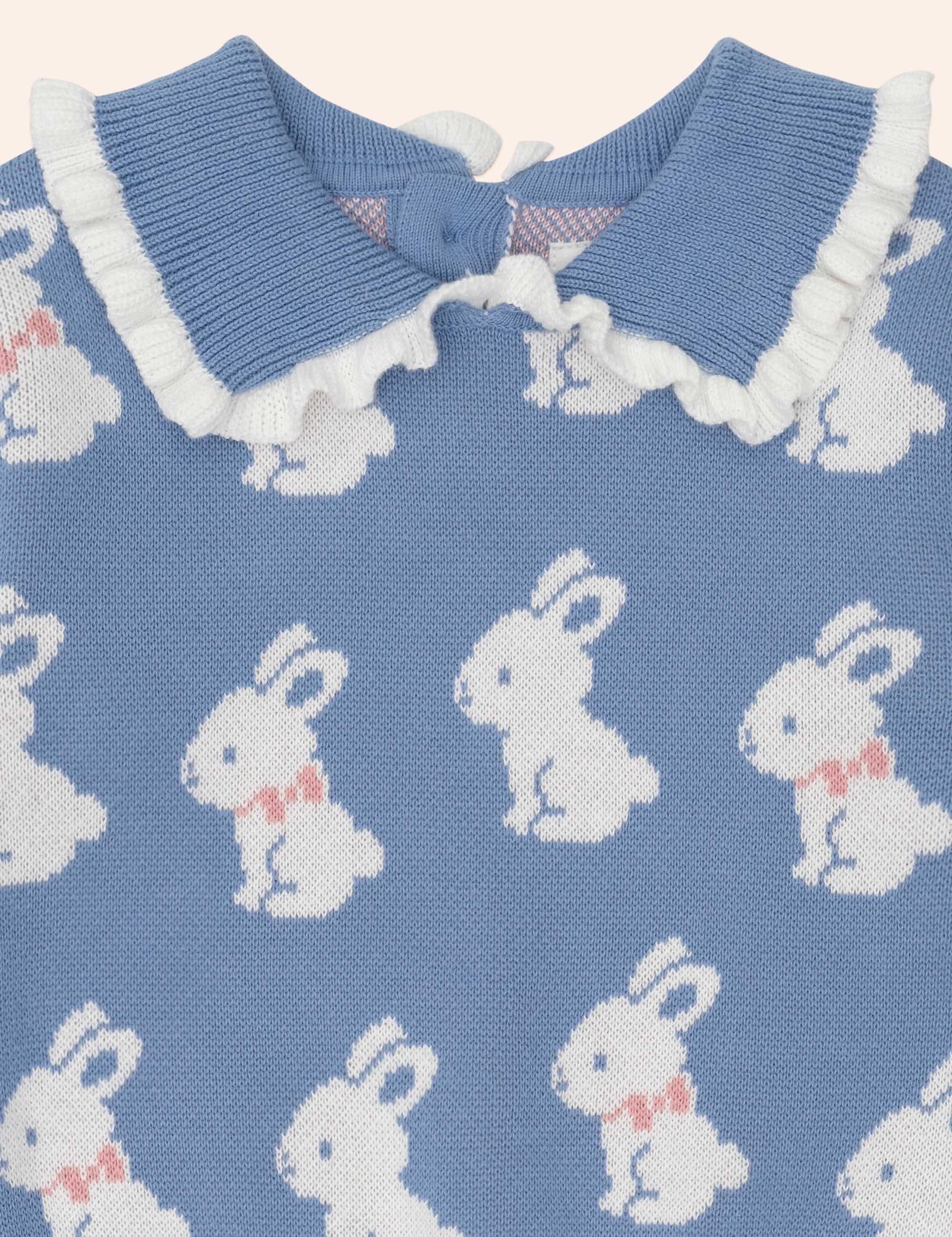 Bunny Field Frill Collar Pullover KNIT JUMPER Huxbaby