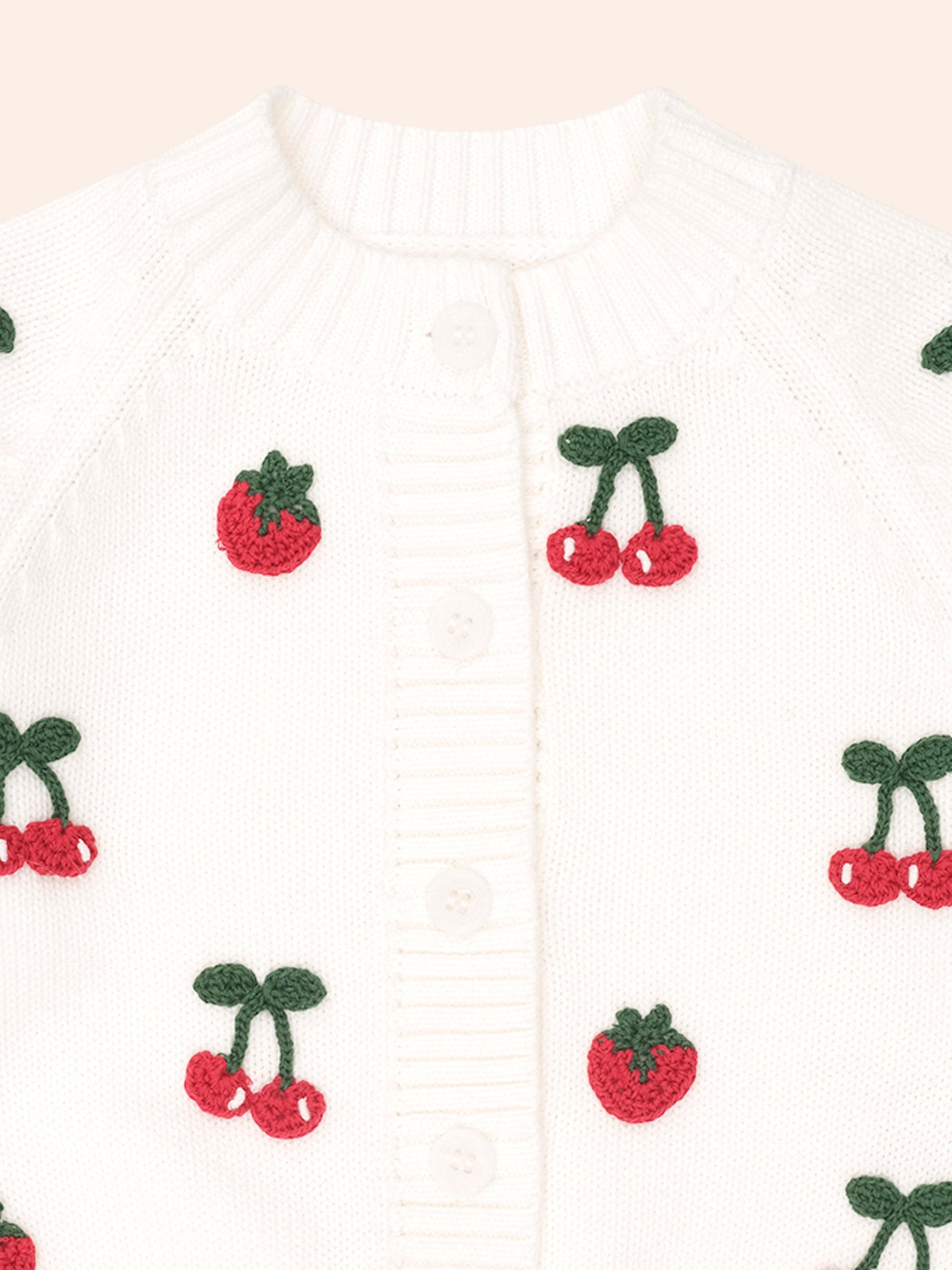 Tutti Frutti Crochet Cardi KNIT CARDI Huxbaby