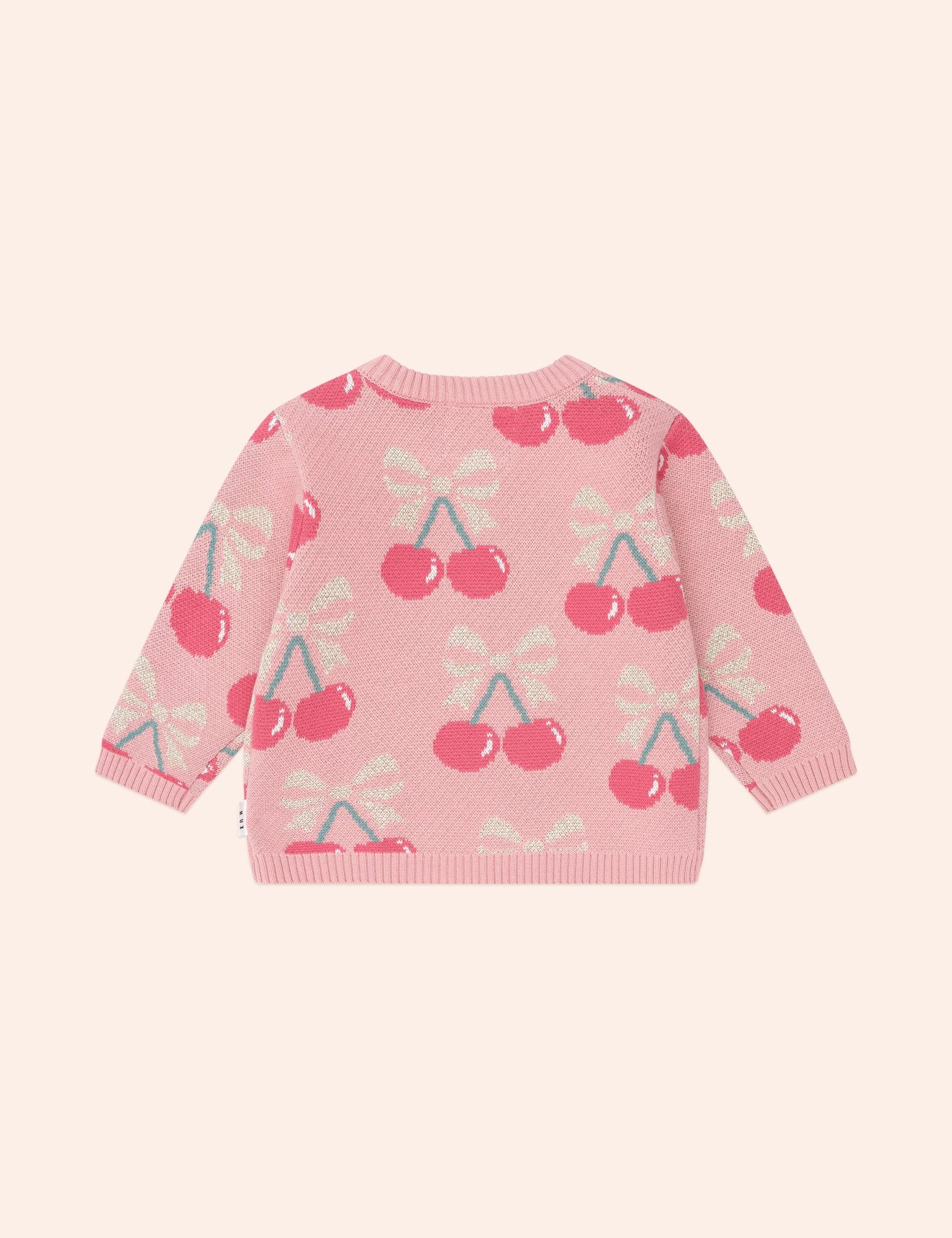 Cherry Bow Pullover KNIT JUMPER Huxbaby