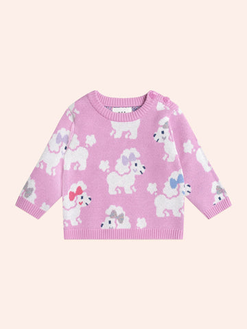 Poodle Knit Pullover KNIT JUMPER Huxbaby