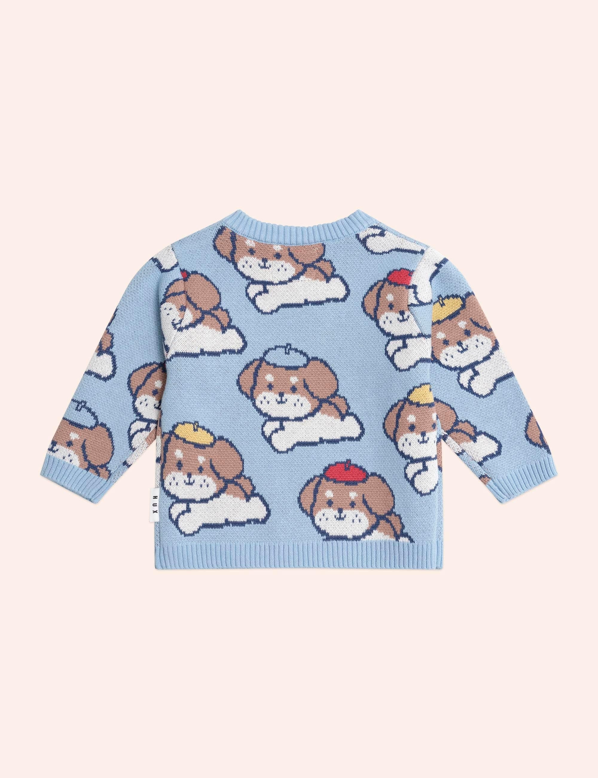 Parisian Painter Pup Knit Pullover KNIT JUMPER Huxbaby