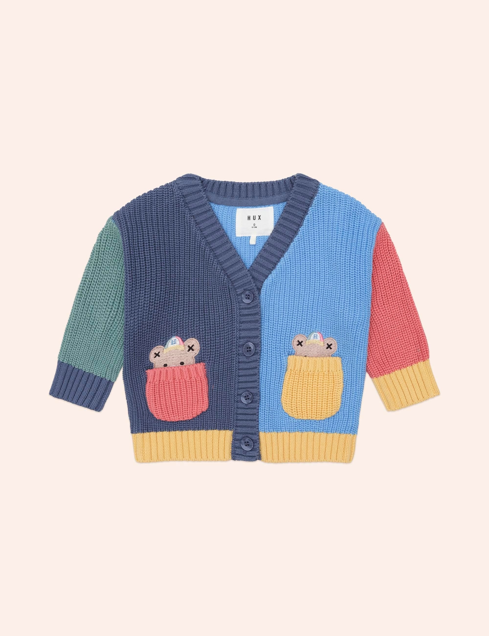 Peeping Pocket Hux Cardi KNIT CARDI Huxbaby