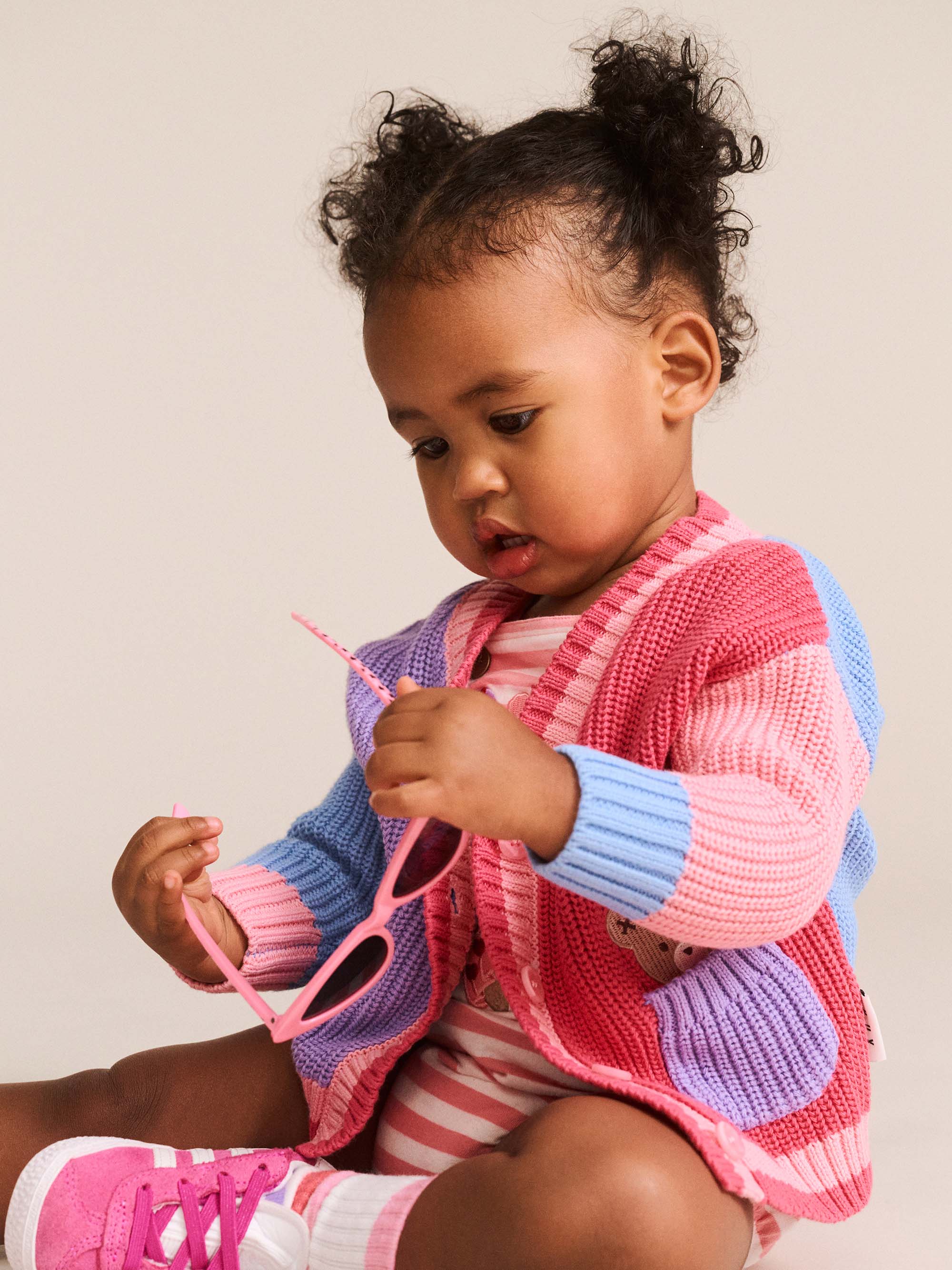 Colour Block Peekaboo Huxette Cardi KNIT CARDI Huxbaby Shopify