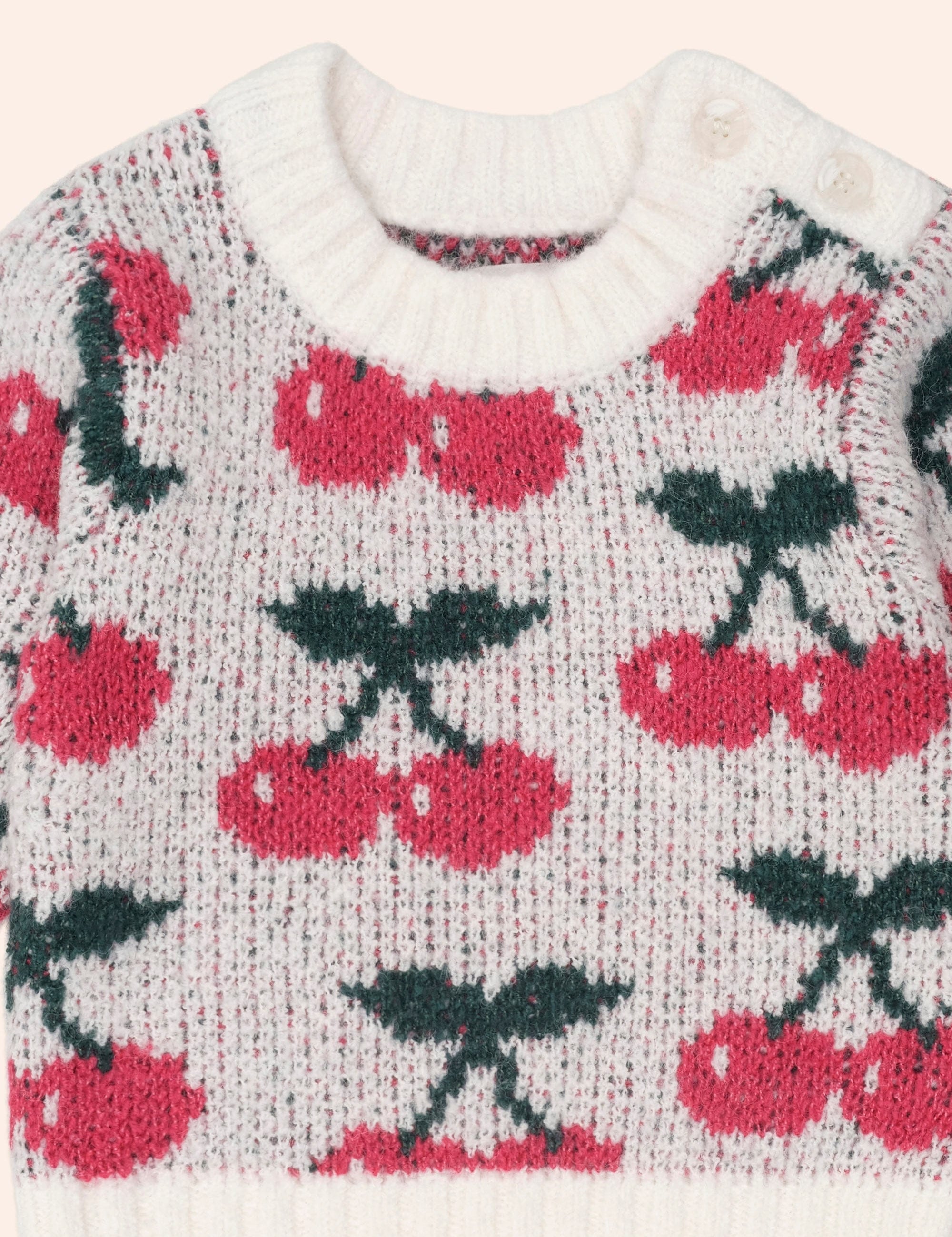 Cherry Knit Pullover KNIT JUMPER Huxbaby